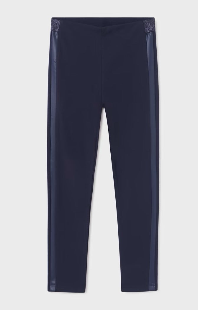 Mayoral Older Girls Detail Leggings 7743 Navy Clothing 10YRS / Navy,12YRS / Navy,14YRS / Navy