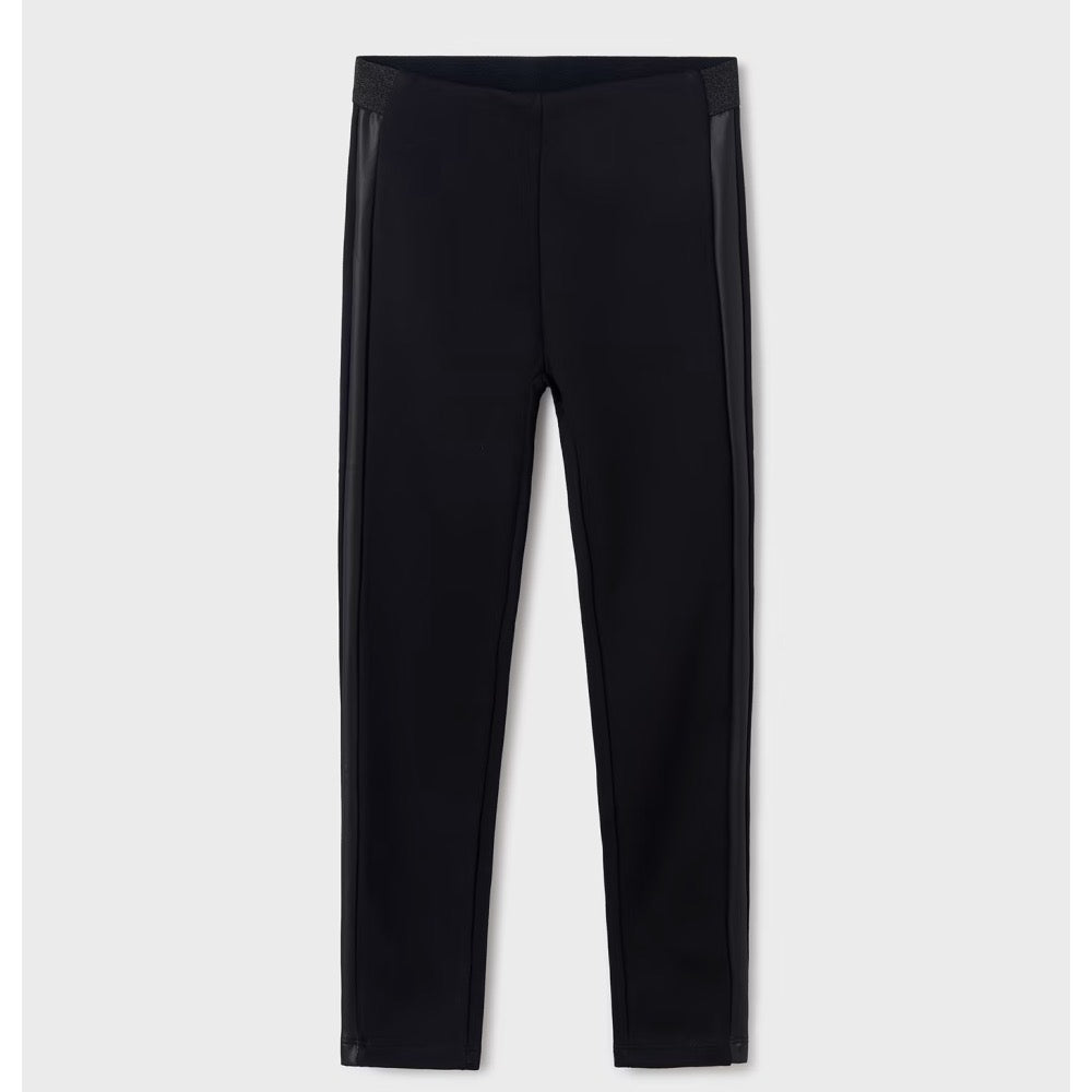 Mayoral Older Girls Detail Leggings 7743 Black Clothing 10YRS / Black,12YRS / Black,14YRS / Black