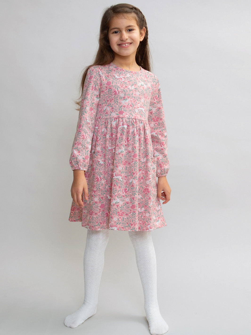 Kite Infant Girls Dress 63-T252-Agd Whispering Woods Clothing 9-12M / Pink,12-18M / Pink,18-24M/2Y / Pink,3YRS / Pink,4YRS / Pink,5YRS / Pink,6YRS / Pink