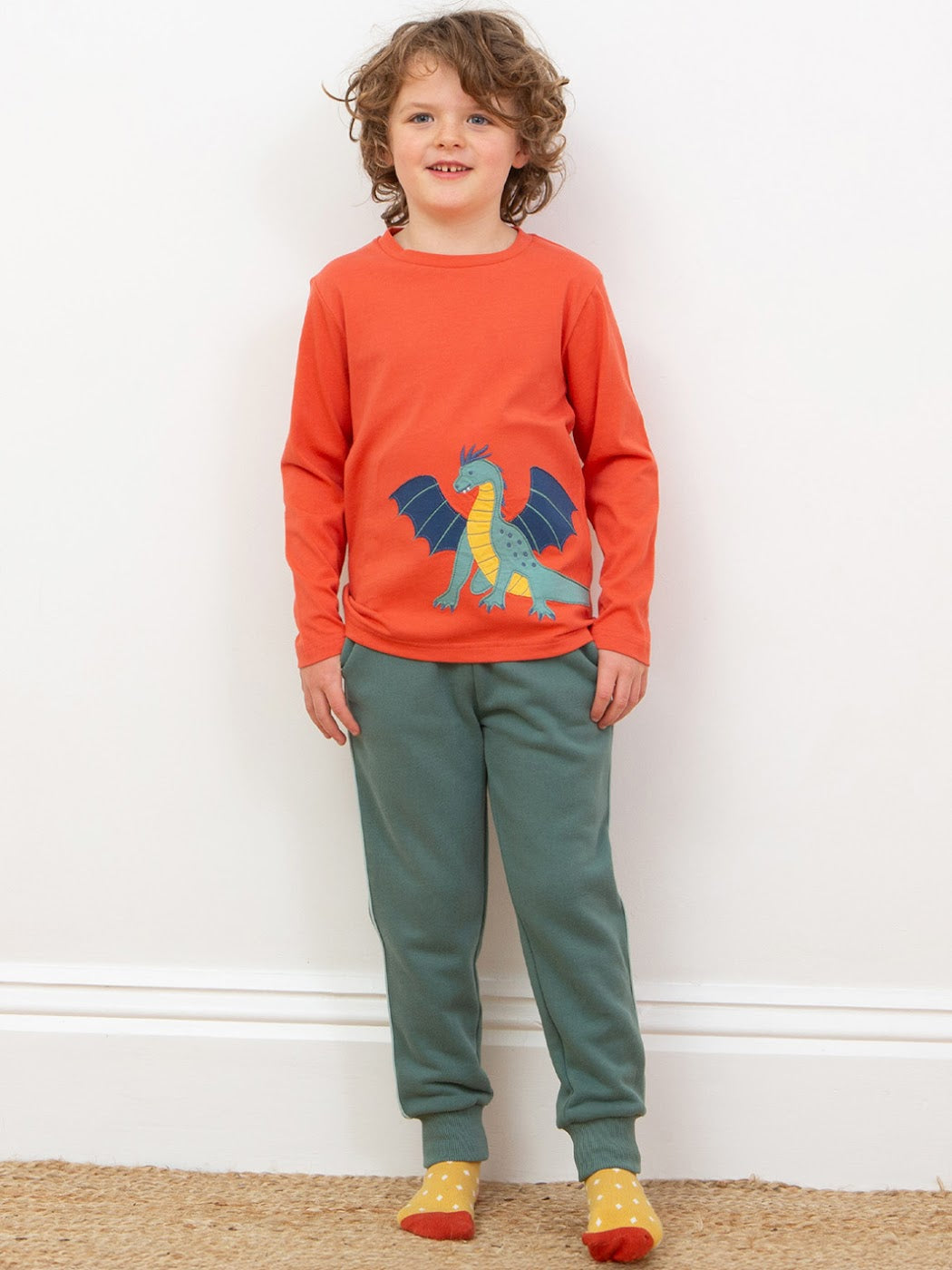 Kite King Dragon T-Shirt 53-9019 Clothing 3YRS / Orange,4YRS / Orange,5YRS / Orange,6YRS / Orange,7YRS / Orange,8YRS / Orange,9YRS / Orange