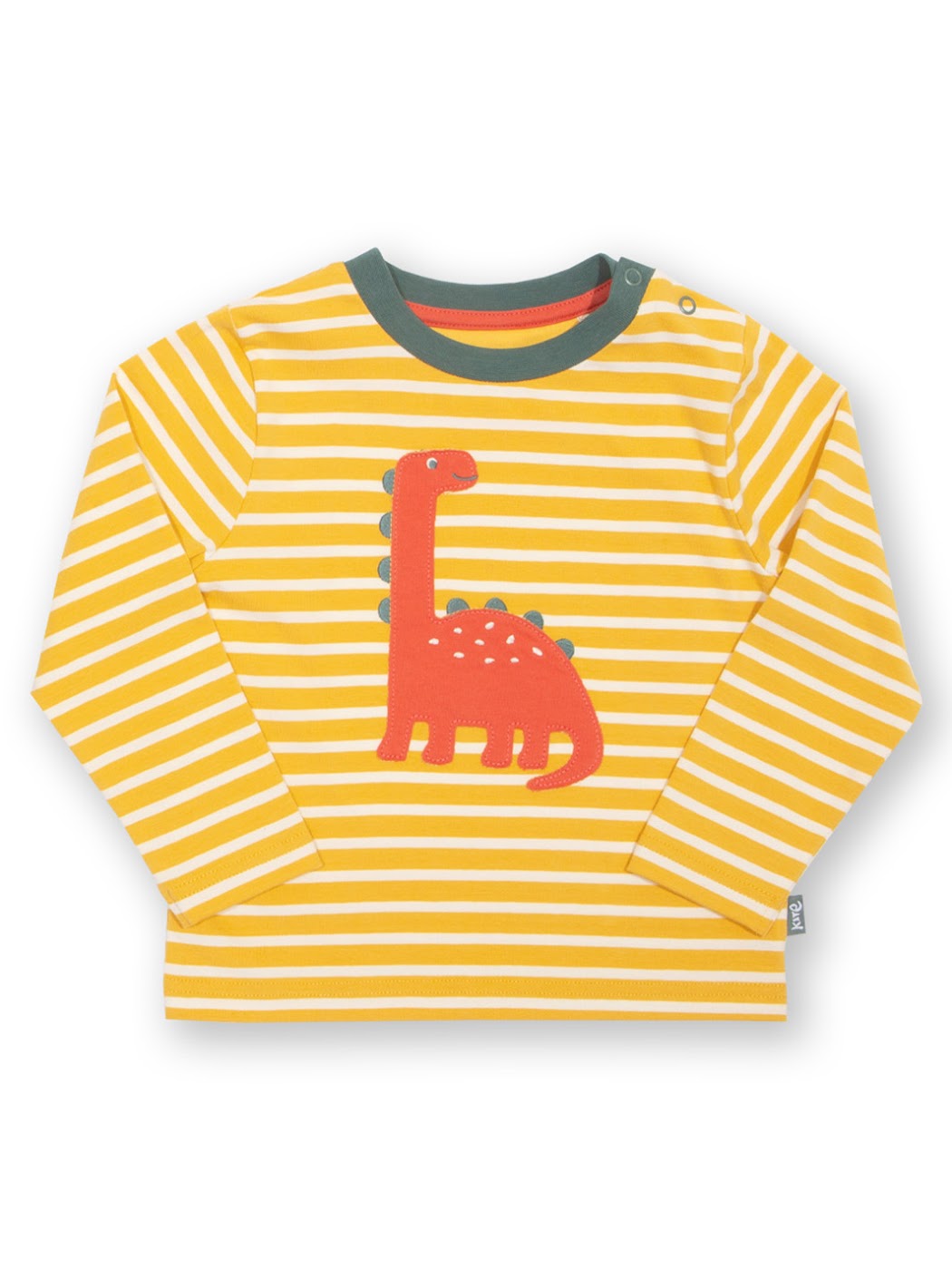 Kite Dinky Dino Infant T-Shirt 53-9326 Yellow Stripe Clothing 3-6M / Yellow,6-9M / Yellow,9-12M / Yellow,12-18M / Yellow,18-24M/2Y / Yellow,3YRS / Yellow,4YRS / Yellow,5YRS / Yellow