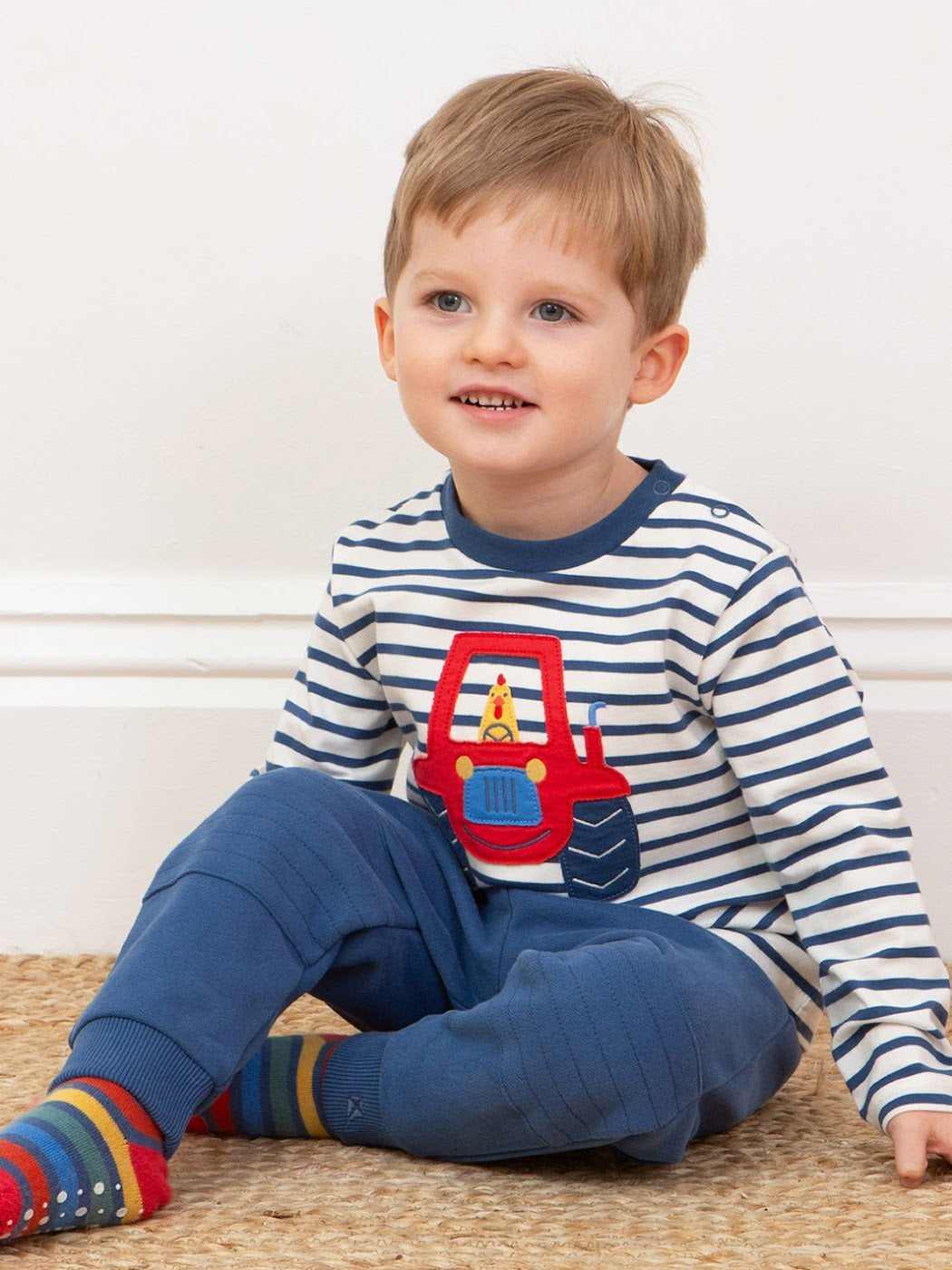 Kite Stitch Patch Infant Joggers 53-9368 Navy Clothing 3-6M / Navy,6-9M / Navy,9-12M / Navy,12-18M / Navy,18-24M/2Y / Navy,3YRS / Navy,4YRS / Navy,5YRS / Navy