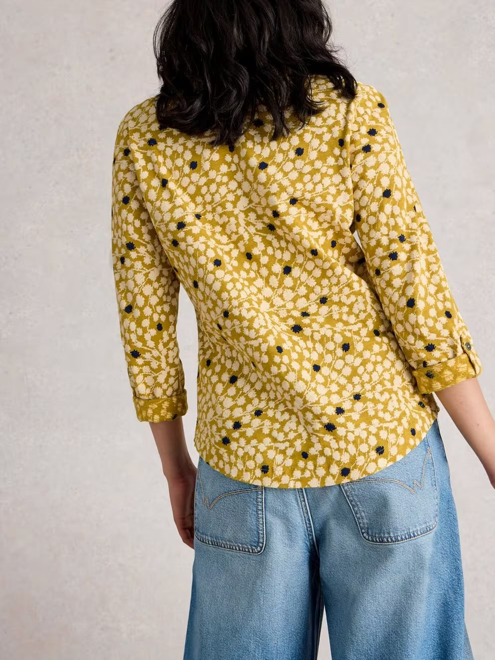 White Stuff Womens Annie Jersey Shirt 444331 Chartreuse Multi Clothing UK12 / Chartreuse,UK14 / Chartreuse,UK16 / Chartreuse