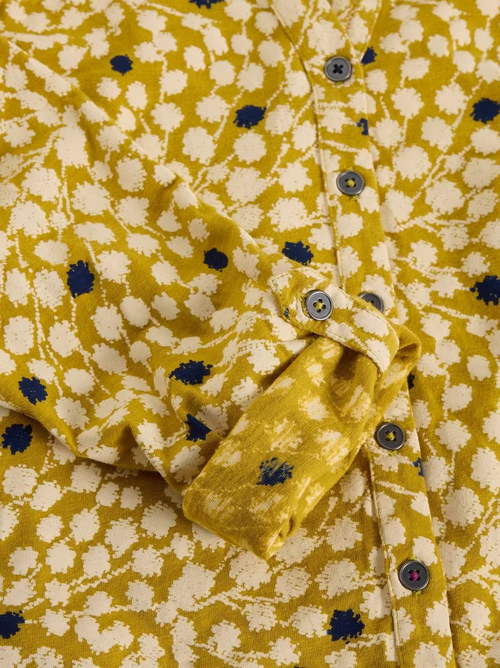 White Stuff Womens Annie Jersey Shirt 444331 Chartreuse Multi Clothing UK12 / Chartreuse,UK14 / Chartreuse,UK16 / Chartreuse