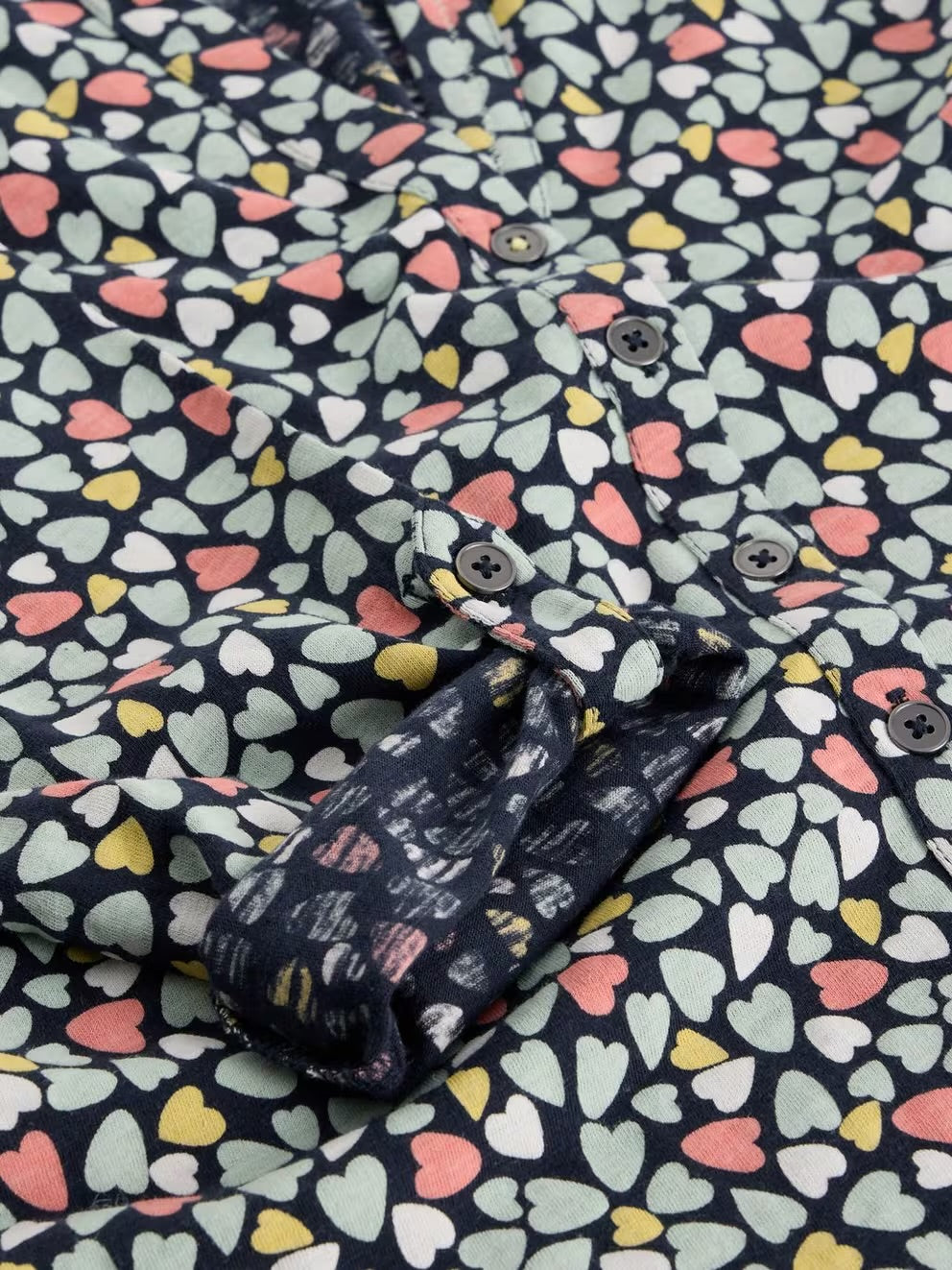 White Stuff Womens Annie Jersey Shirt 444331 Hearts Clothing UK8 / Multi,UK10 / Multi,UK12 / Multi,UK14 / Multi,UK16 / Multi