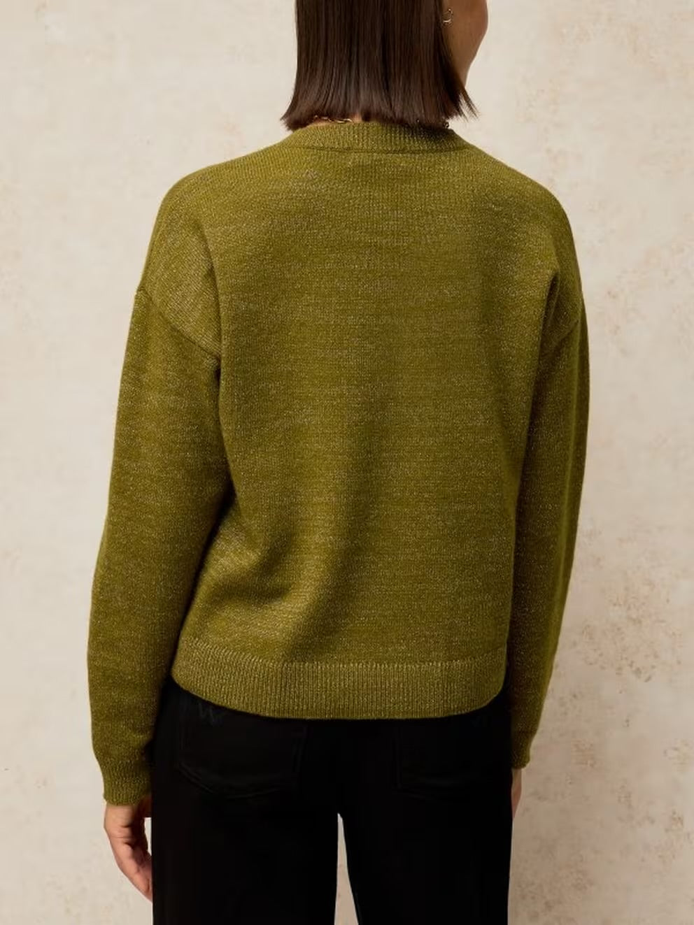 White Stuff Womens Sansa Sparkle Cardigan 447451 Mid Green Clothing UK8 / Green,UK10 / Green,UK12 / Green,UK14 / Green,UK16 / Green,UK18 / Green