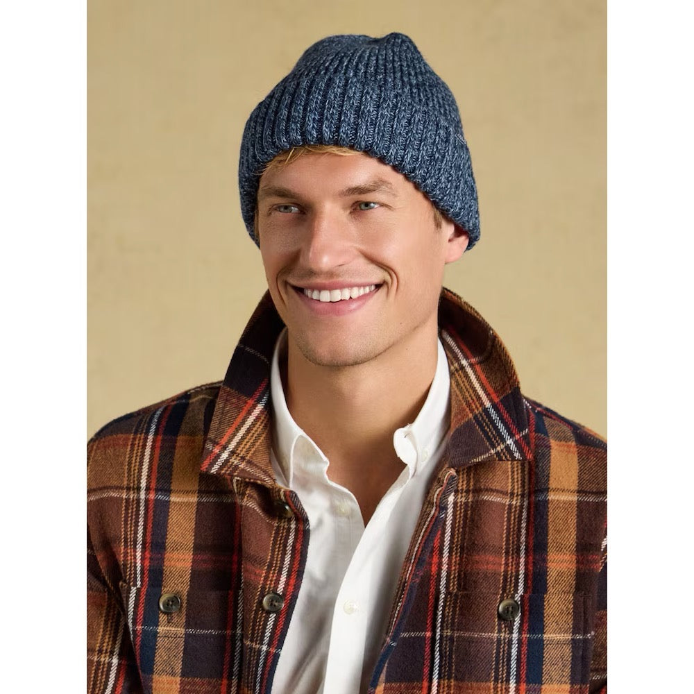 Joules Mens Hammond Beanie G13674 Blue Clothing ONE SIZE / Blue