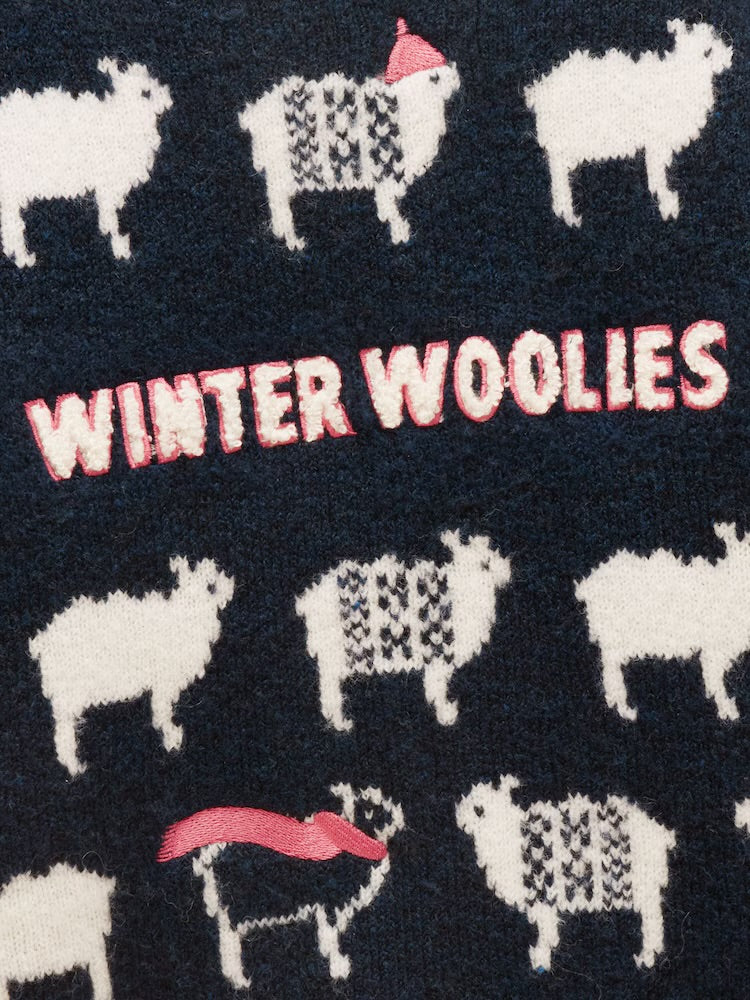 Joules Kids Winter Woolies Jumper G79-693 Navy Sheep Clothing 3-4YRS / Navy,5-6YRS / Navy,7-8YRS / Navy,9-10YRS / Navy,11-12YRS / Navy
