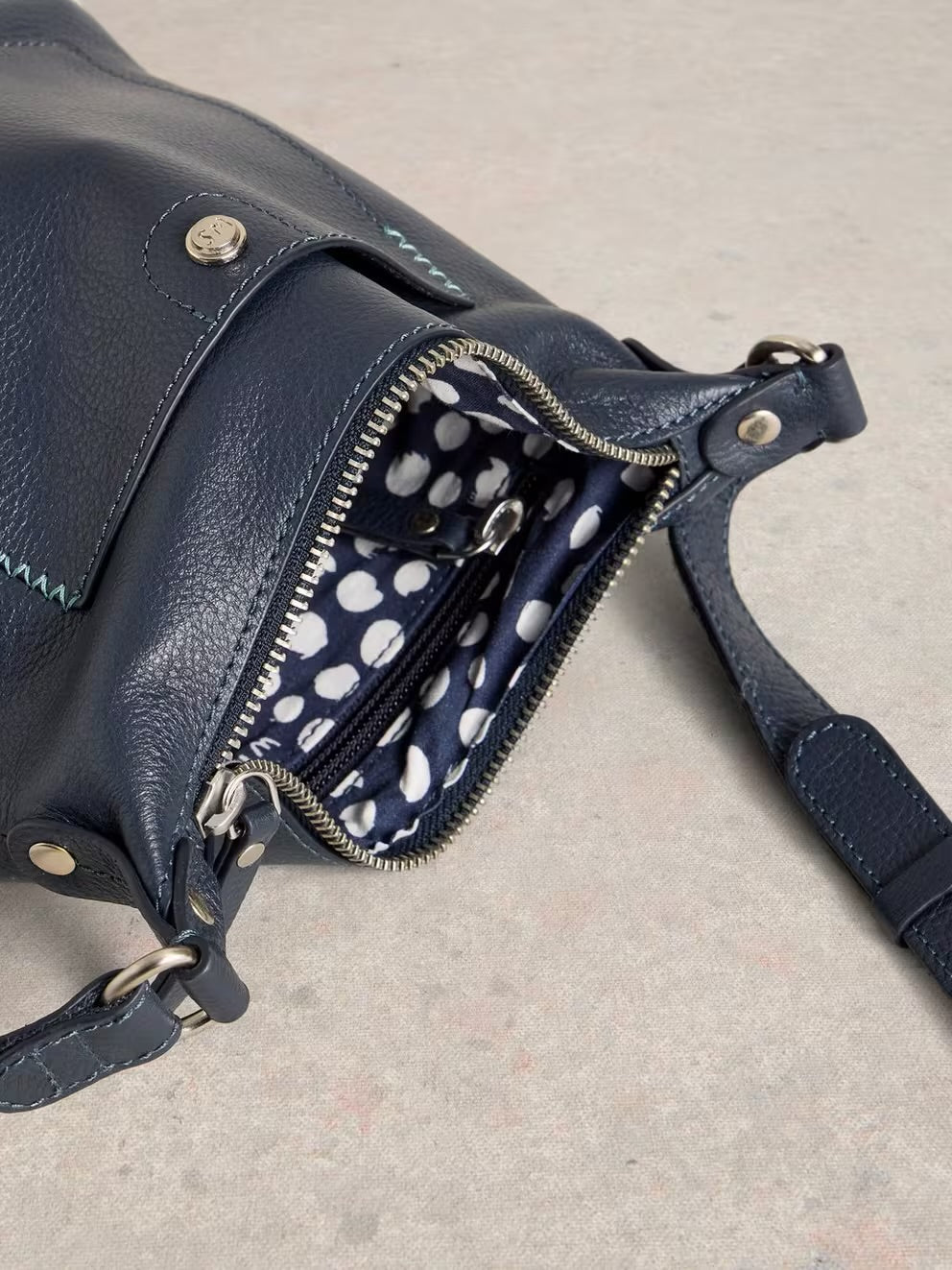 White Stuff Womens Mini Fern Crossbody Bag 441118 Dark Navy Accessories ONE SIZE / Navy