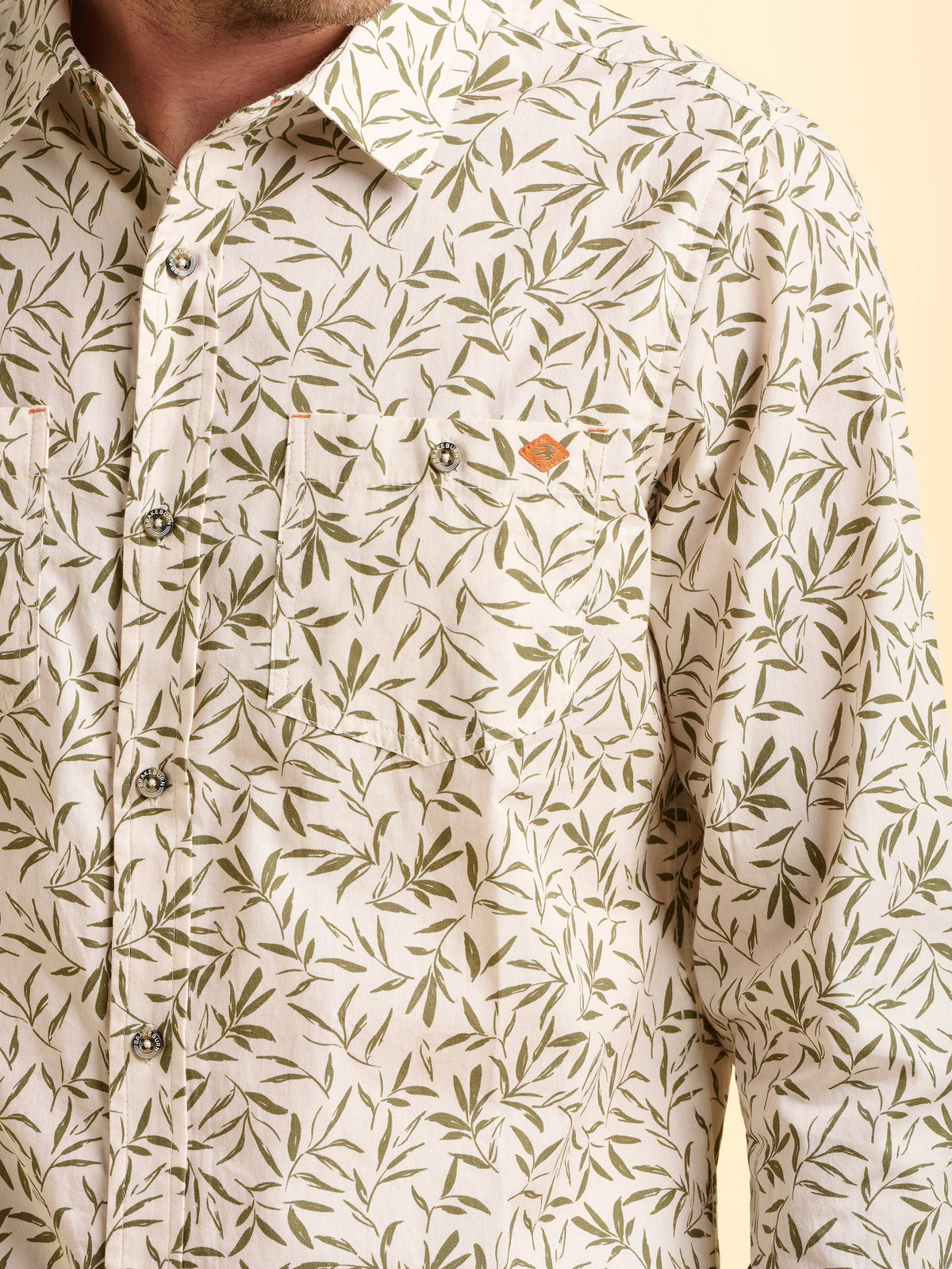 Brakeburn Mens Bexwell Shirt Bbmsht0013448 Cream Clothing M / Cream,L / Cream,XL / Cream,XXL / Cream