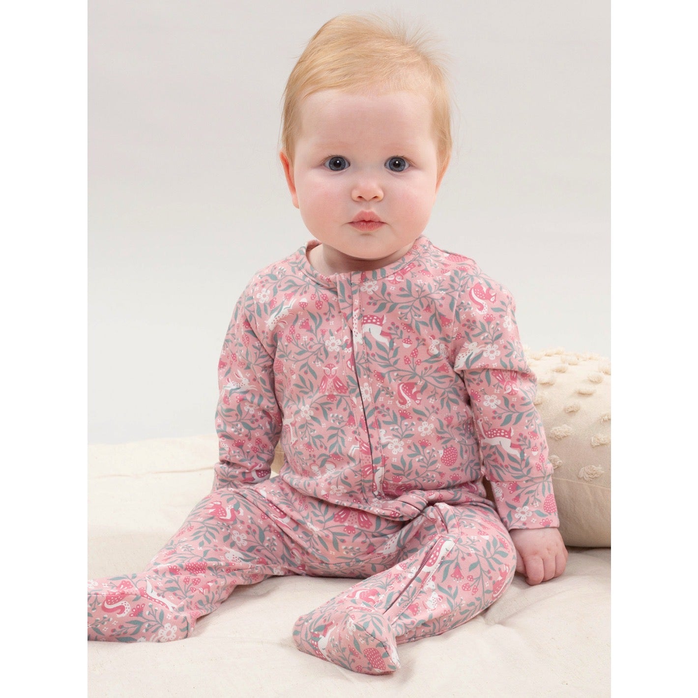 Kite Whispering Woods Baby Sleepsuit 63-8662 Clothing NEWBORN / Pink,0-1M / Pink,0-3M / Pink,3-6M / Pink,6-9M / Pink