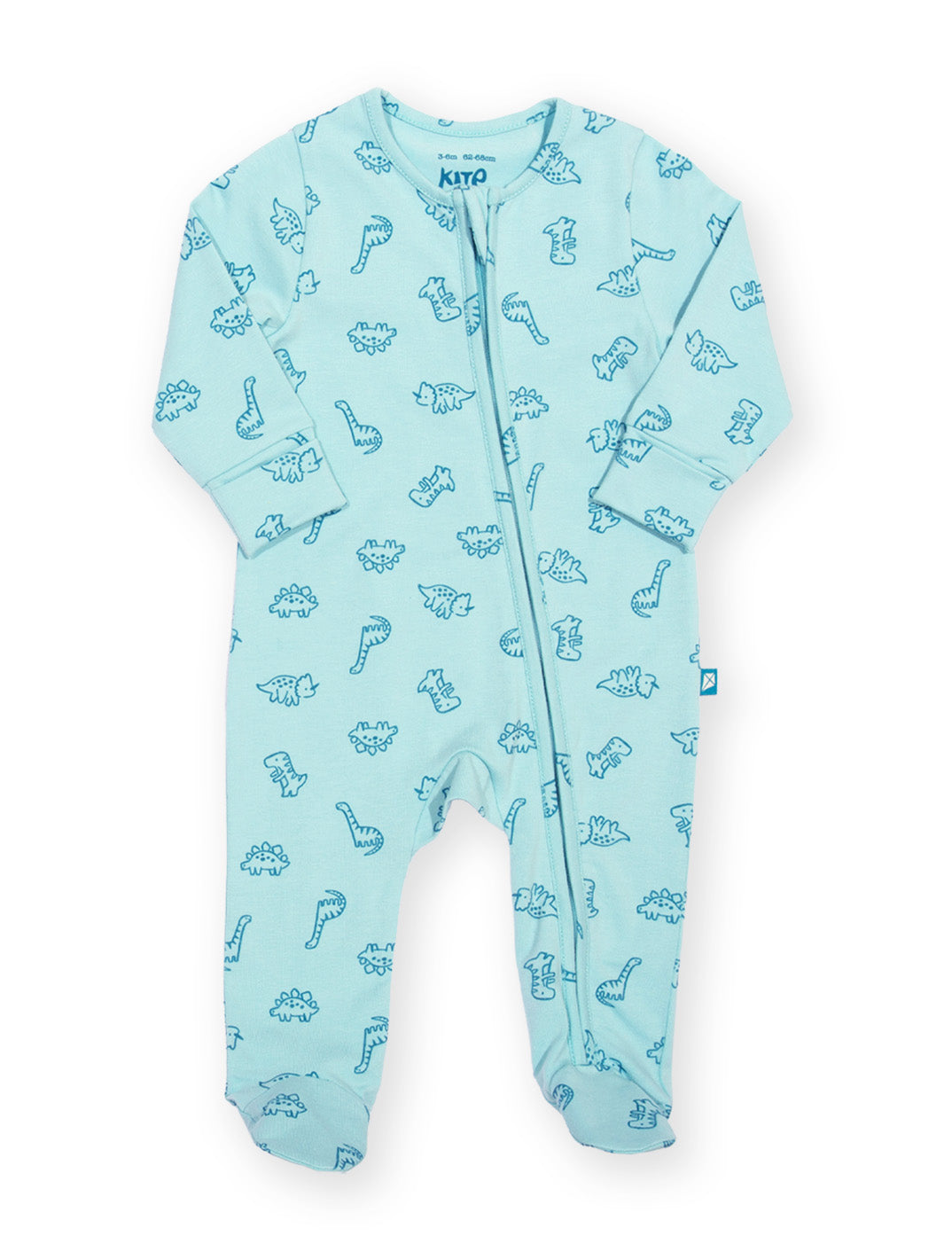 Kite Diddy Dino Baby Sleepsuit 63-8729 Clothing NEWBORN / Aqua,0-1M / Aqua,0-3M / Aqua,3-6M / Aqua,6-9M / Aqua
