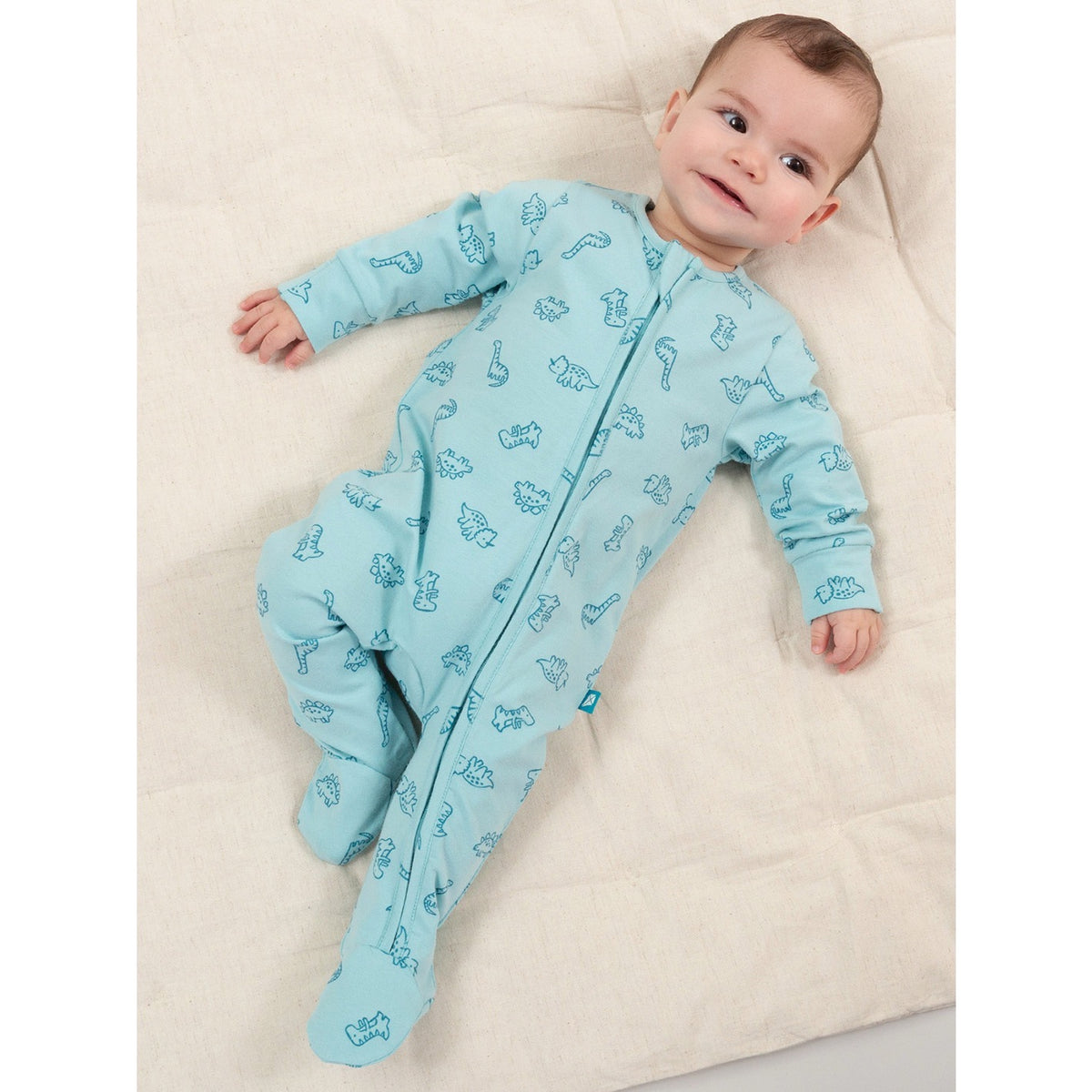 Kite Diddy Dino Baby Sleepsuit 63-8729 Clothing NEWBORN / Aqua,0-1M / Aqua,0-3M / Aqua,3-6M / Aqua,6-9M / Aqua