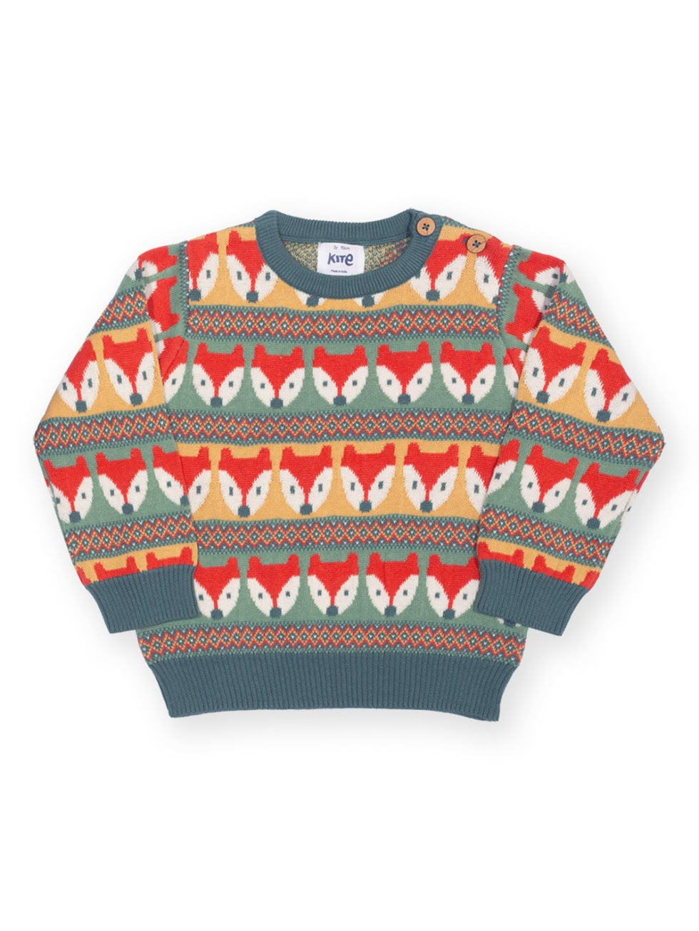 Kite Infant Clever Fox Jumper 63-9890-Ybk Clothing 6-9M / Multi,9-12M / Multi,12-18M / Multi,18-24M/2Y / Multi,3YRS / Multi,4YRS / Multi,5YRS / Multi
