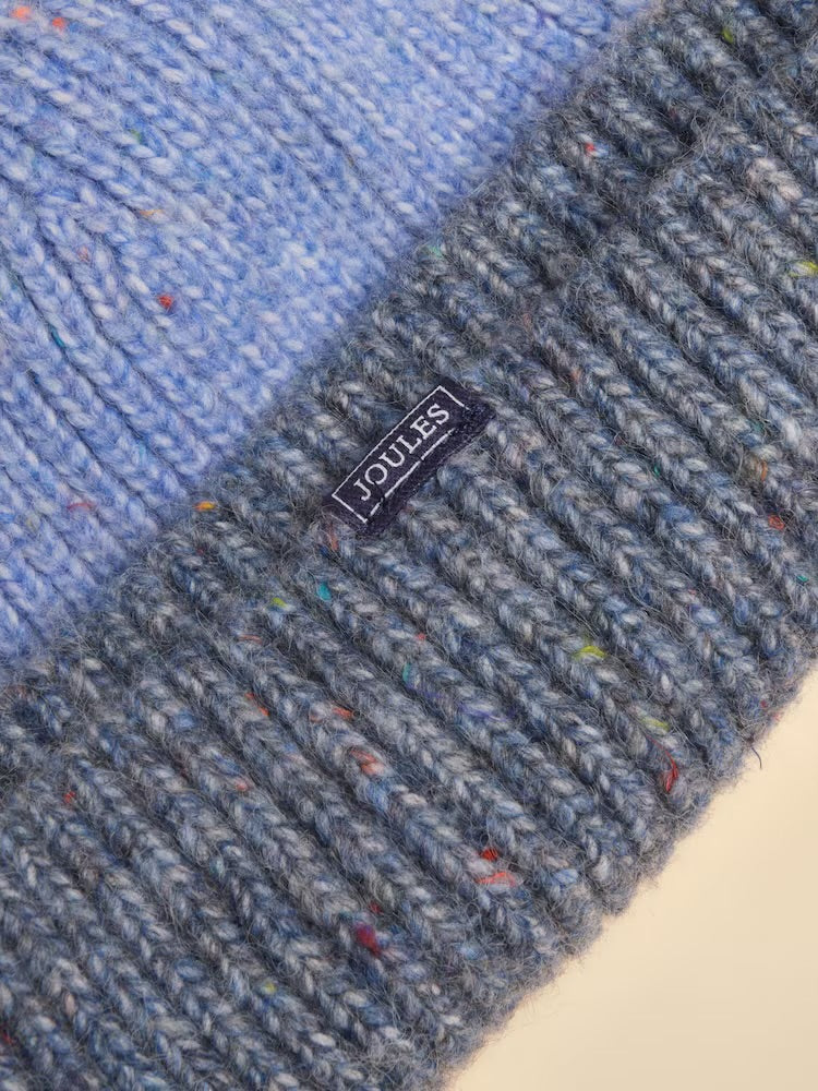 Joules Kids Colourblock Beanie V26717 Blue
