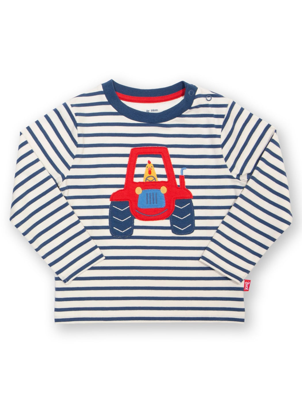 Kite Farmer Cluck Cluck Infant T-Shirt 53-9711 Navy Stripe Clothing 3-6M / Navy,6-9M / Navy,9-12M / Navy,12-18M / Navy,18-24M/2Y / Navy,3YRS / Navy,4YRS / Navy,5YRS / Navy