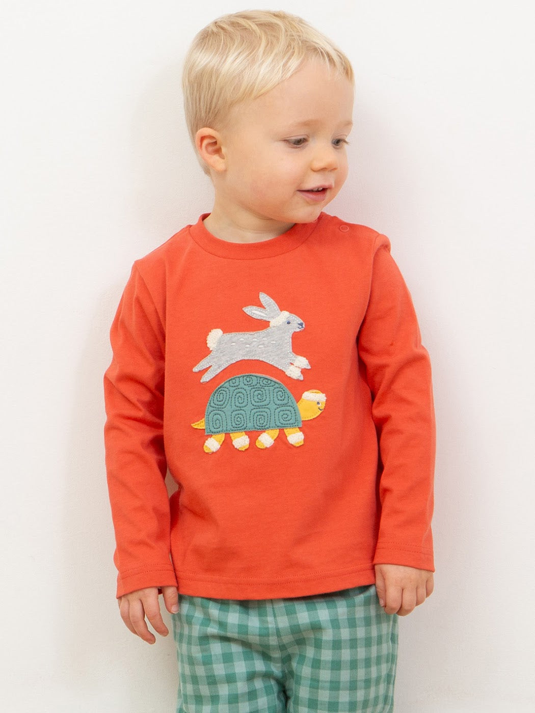 Kite Hare And Tortoise Infant T-Shirt 53-9788 Clothing 3-6M / Orange,6-9M / Orange,9-12M / Orange,12-18M / Orange,18-24M/2Y / Orange,3YRS / Orange,4YRS / Orange,5YRS / Orange