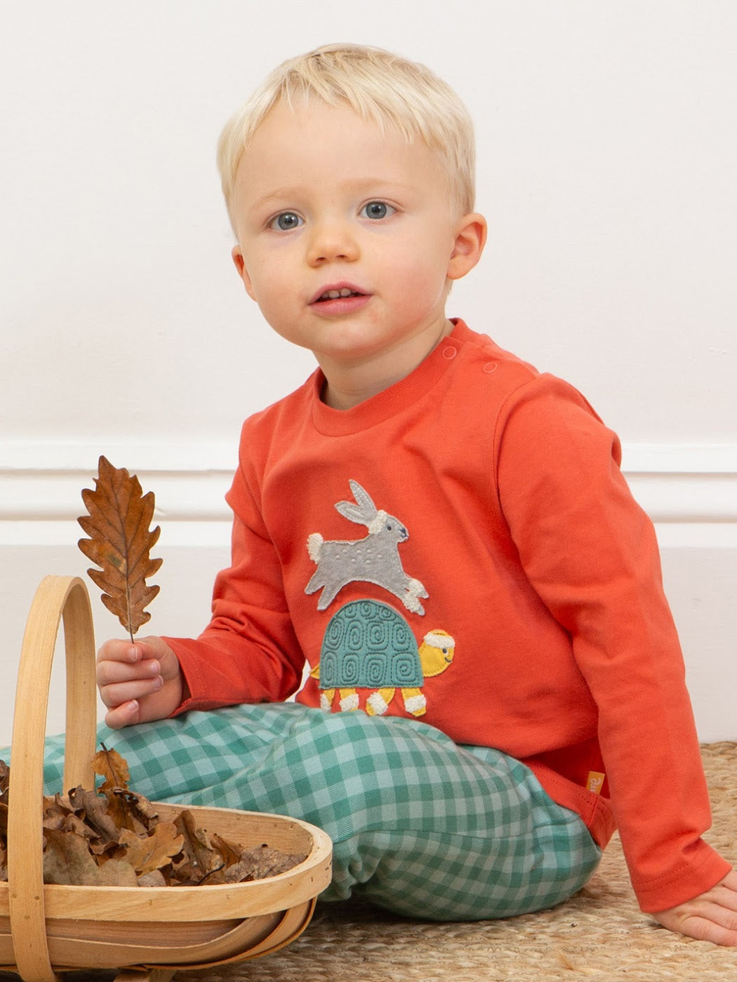 Kite Hare And Tortoise Infant T-Shirt 53-9788 Clothing 3-6M / Orange,6-9M / Orange,9-12M / Orange,12-18M / Orange,18-24M/2Y / Orange,3YRS / Orange,4YRS / Orange,5YRS / Orange
