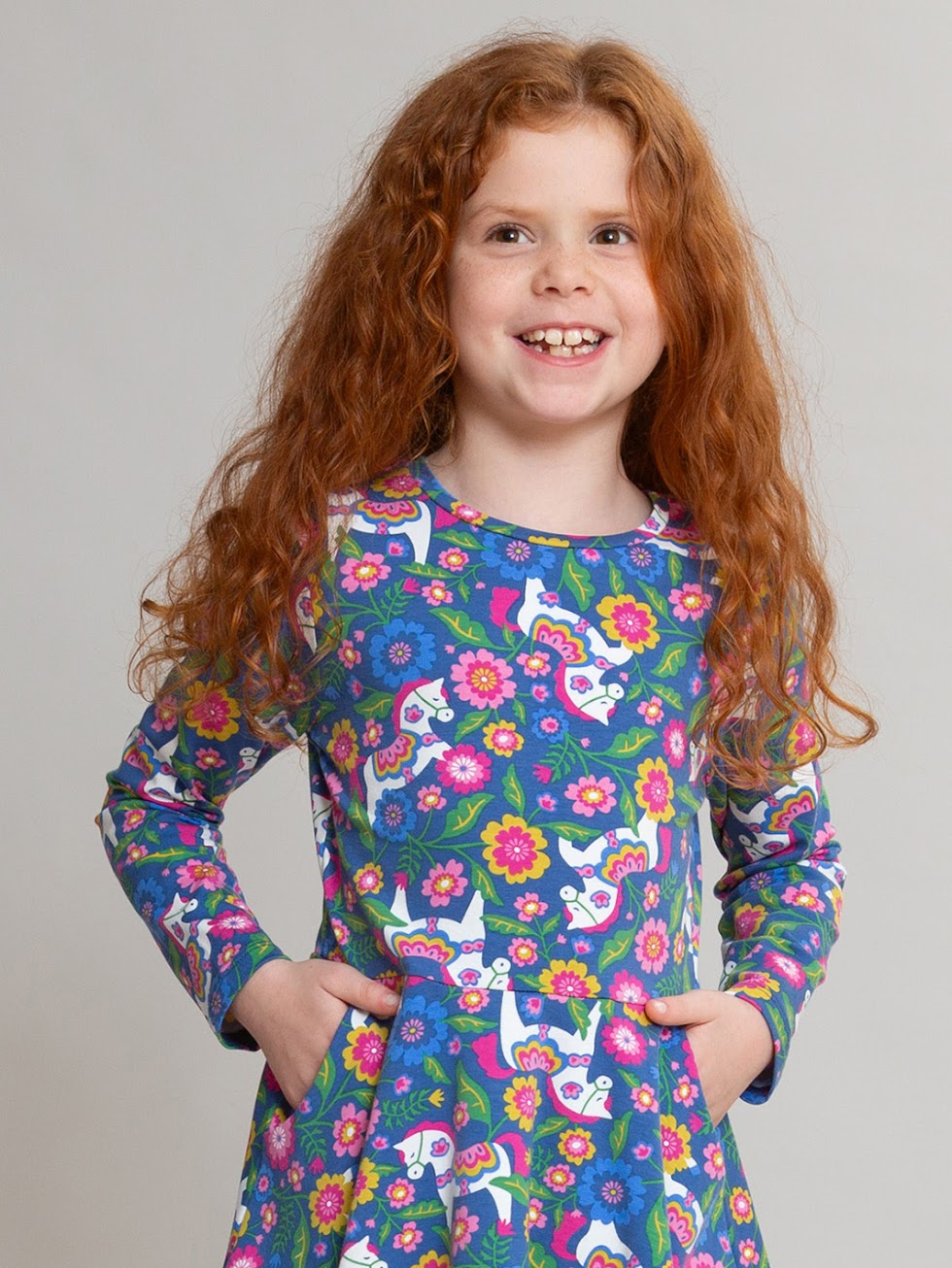 Kite Girls Darling Dala Skater Dress 64-9246-Ogd Clothing 3YRS / Multi,4YRS / Multi,5YRS / Multi,6YRS / Multi,7YRS / Multi,8YRS / Multi,9YRS / Multi