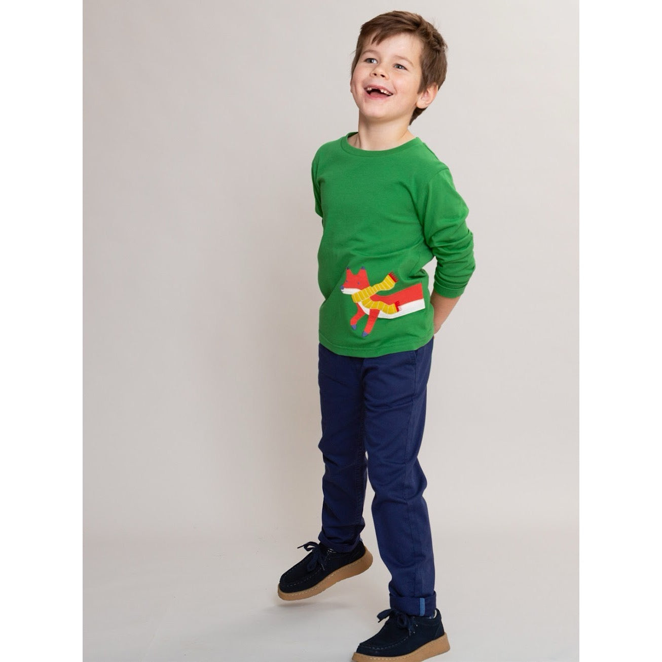 Kite Boys Dapper Fox T-Shirt 64-T574-Abt Clothing 4YRS / Green,5YRS / Green,6YRS / Green,8YRS / Green
