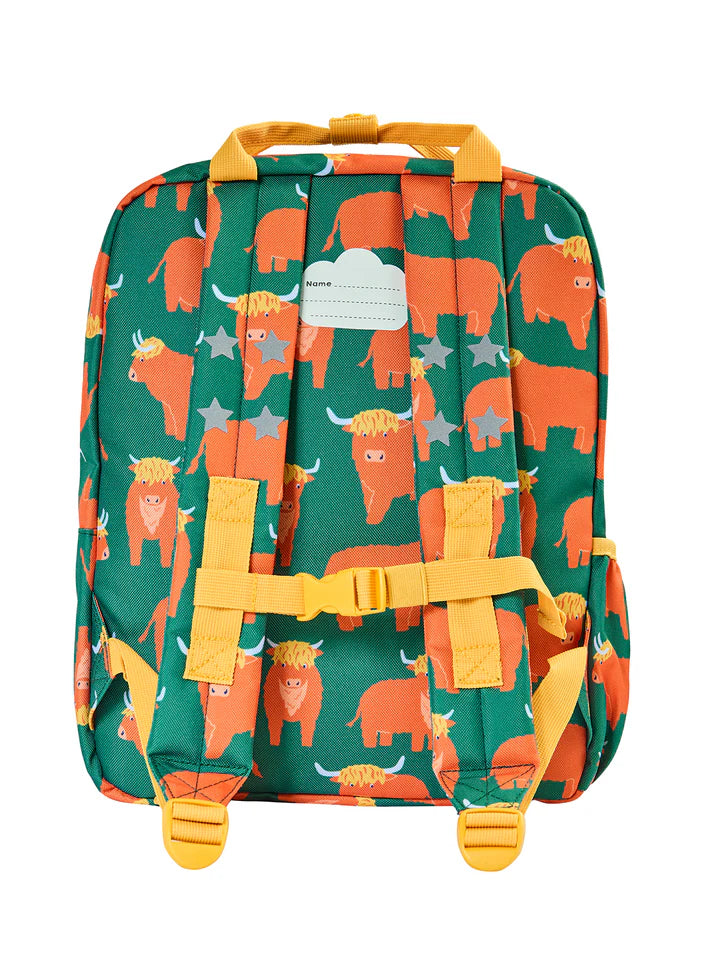 Frugi Explorers Backpack 500122A6hgz Highland Cow Accessories ONE SIZE / Multi