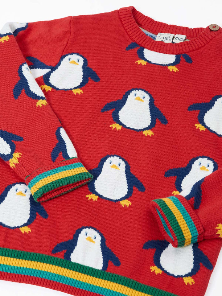 Frugi Jolly Knitted Jumper 500444A6spps Penguins