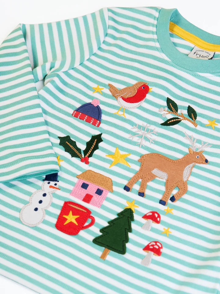 Frugi Infant Discovery Top 500136A6uijl Winter Clothing 12-24M / Seagrass,2-3YRS / Seagrass,3-4YRS / Seagrass,4-5YRS / Seagrass