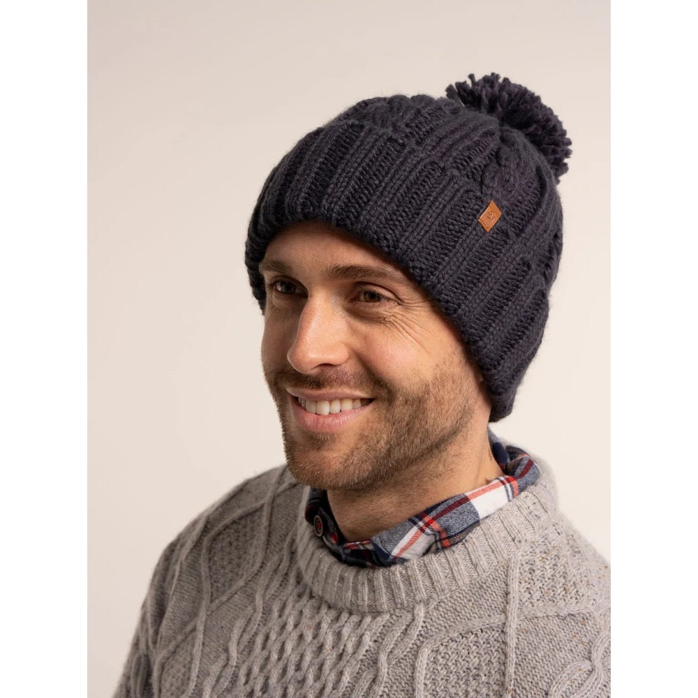 Brakeburn Mens Hillington Beanie Navy Clothing ONE SIZE / Navy