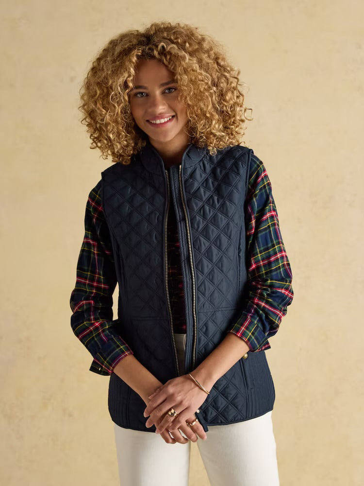 Joules Womens Minx Quilted Gilet 863-930 Navy Clothing UK10 / Navy,UK14 / Navy,UK16 / Navy