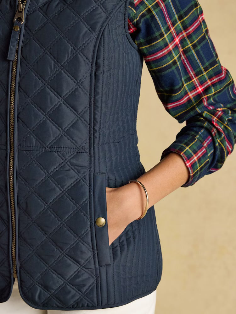 Joules Womens Minx Quilted Gilet 863-930 Navy Clothing UK10 / Navy,UK14 / Navy,UK16 / Navy