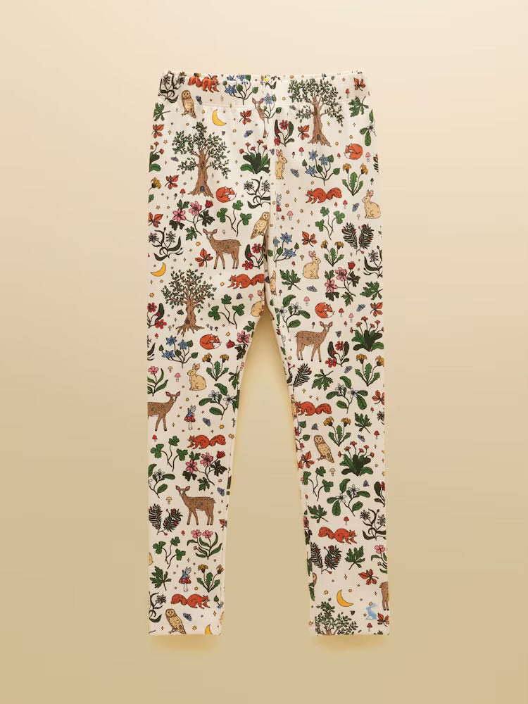 Joules Girls Kipwell Pj Set V29-279 Cream Woodland Clothing 3YRS / Cream,4YRS / Cream,5YRS / Cream,6YRS / Cream,7YRS / Cream,8YRS / Cream,10YRS / Cream