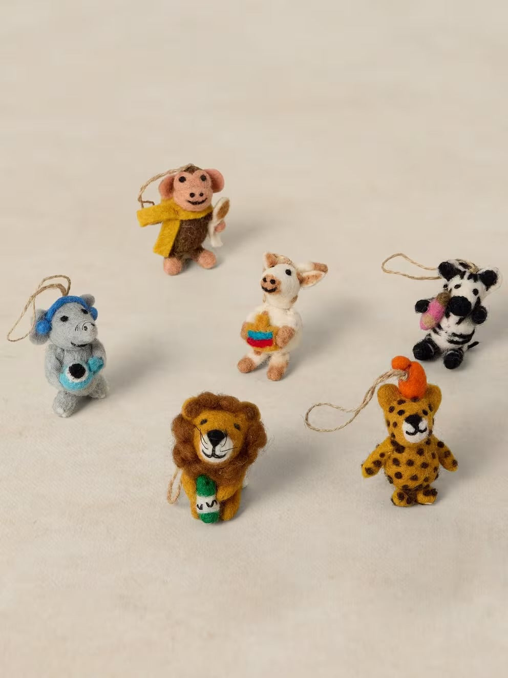 White Stuff Safari Animals Egg Box Decorations 447615 Accessories ONE SIZE / Multi