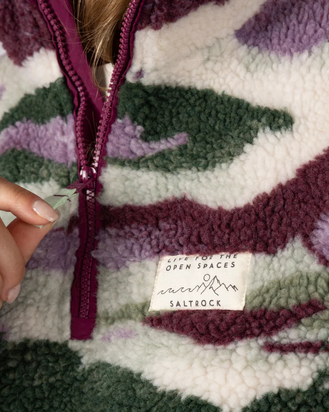 Saltrock Womens Cloudline Fleece Purple Clothing S / Purple,M / Purple,L / Purple