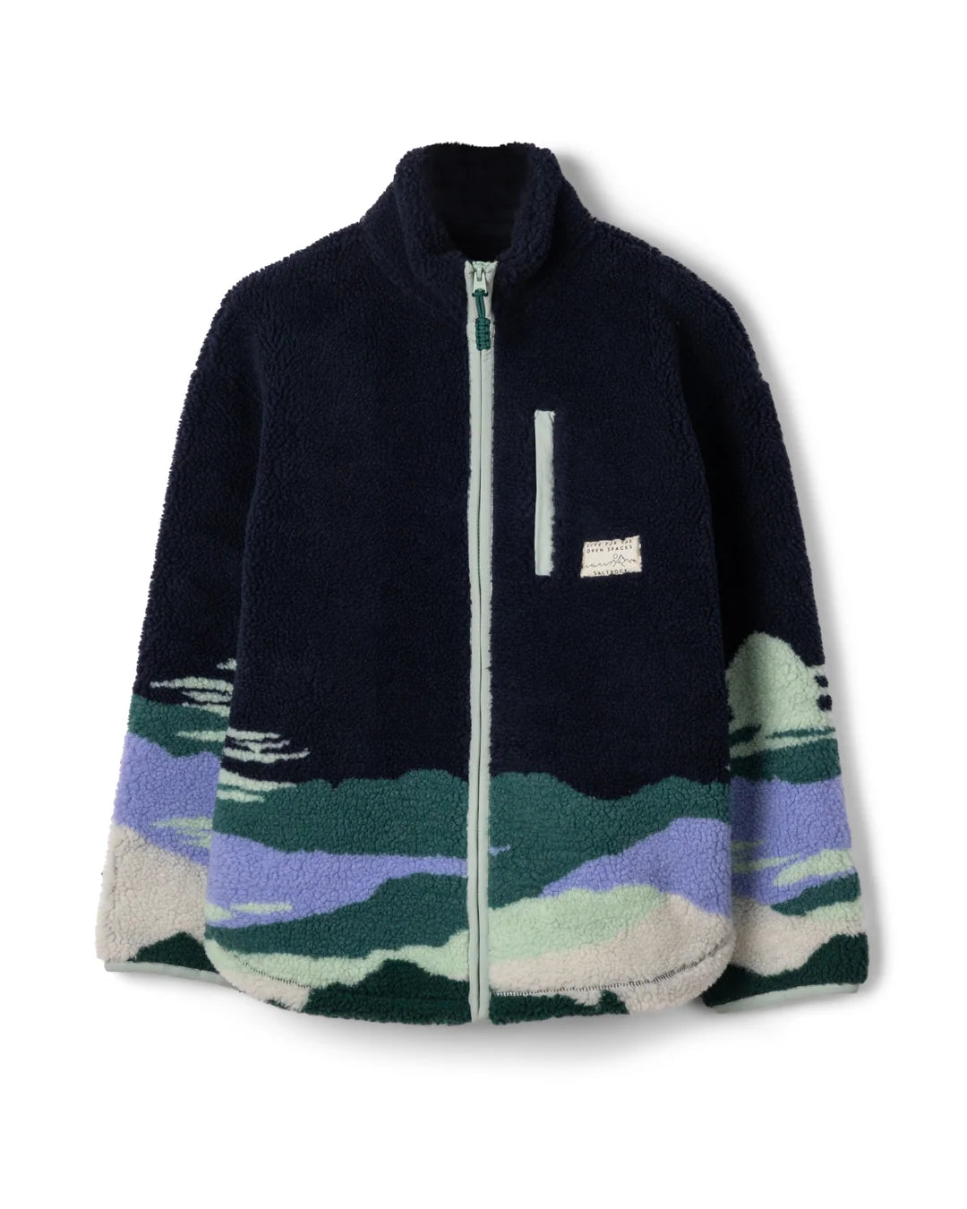 Saltrock Womens Apex Zip Sherpa Fleece Blue Clothing S / Blue,M / Blue,L / Blue