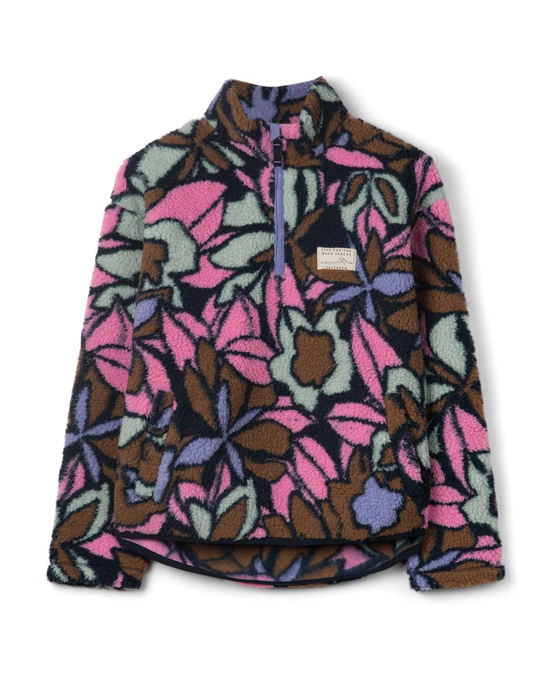 Saltrock Womens Fleur Borg Fleece Pink Multi Clothing S / Multi,M / Multi,L / Multi
