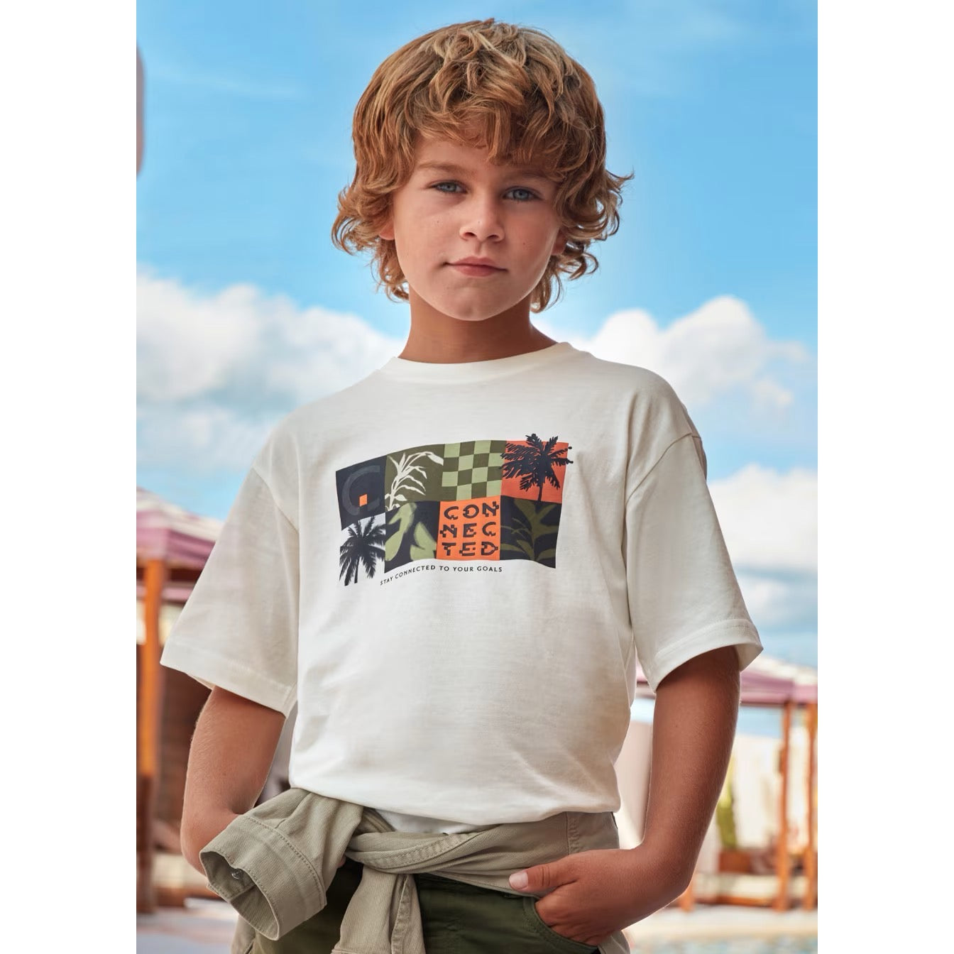 Mayoral Older Boys Connected T-Shirt 6038 Cream Clothing 10YRS / Cream,12YRS / Cream,14YRS / Cream,16YRS / Cream