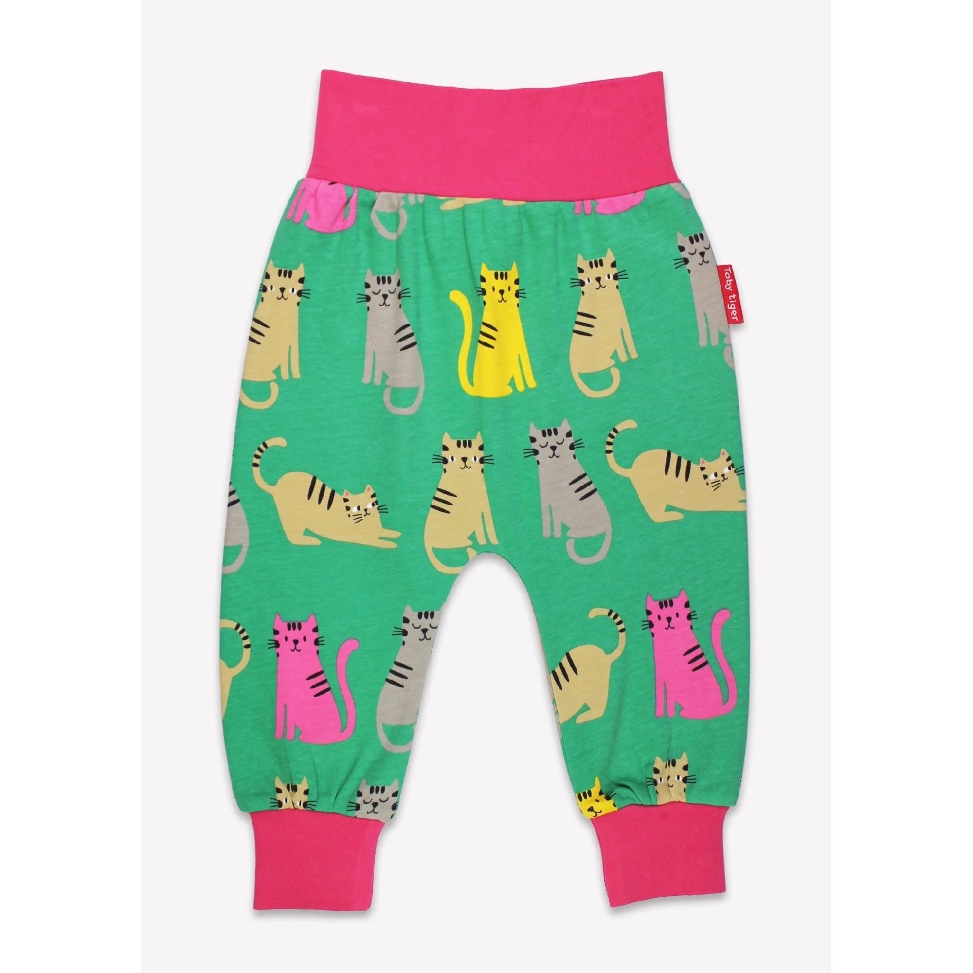 Toby Tiger Green Kitten Yoga Pants Clothing 6-12M / Green,12-18M / Green,18-24M / Green,2-3YRS / Green