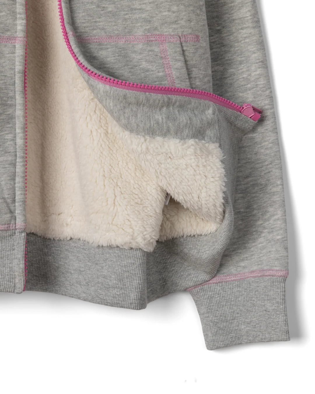 Saltrock Girls Rise And Shine Sherpa Lined Hoodie Grey Clothing 9/10YRS / Grey,11/12YRS / Grey,13YRS / Grey