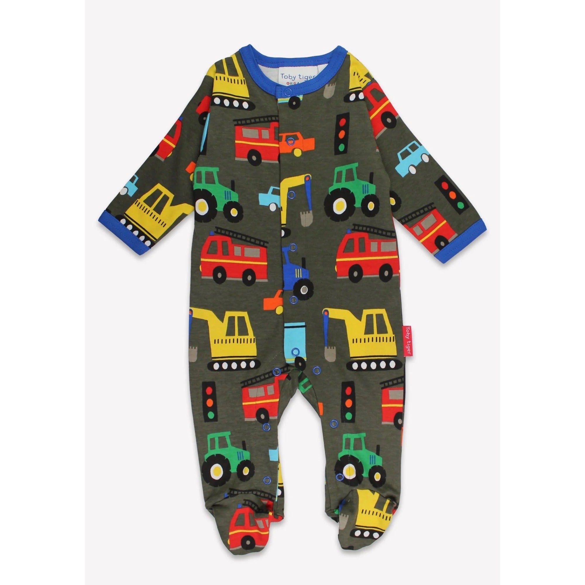 Toby Tiger Transport Sleepsuit Slptransp01 Clothing 0-3M / Multi,3-6M / Multi,6-12M / Multi