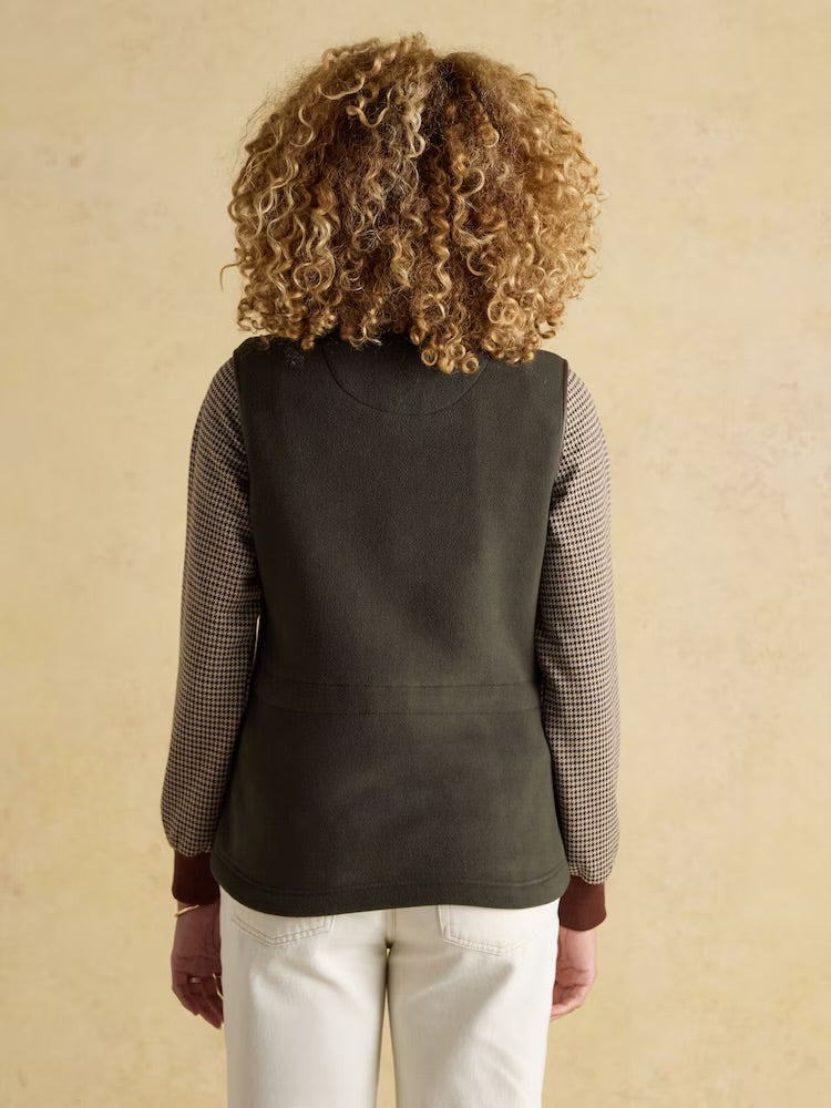 Joules Womens Heritage Gilet 153-510 Khaki Clothing UK10 / Khaki,UK12 / Khaki,UK14 / Khaki,UK16 / Khaki,UK18 / Khaki