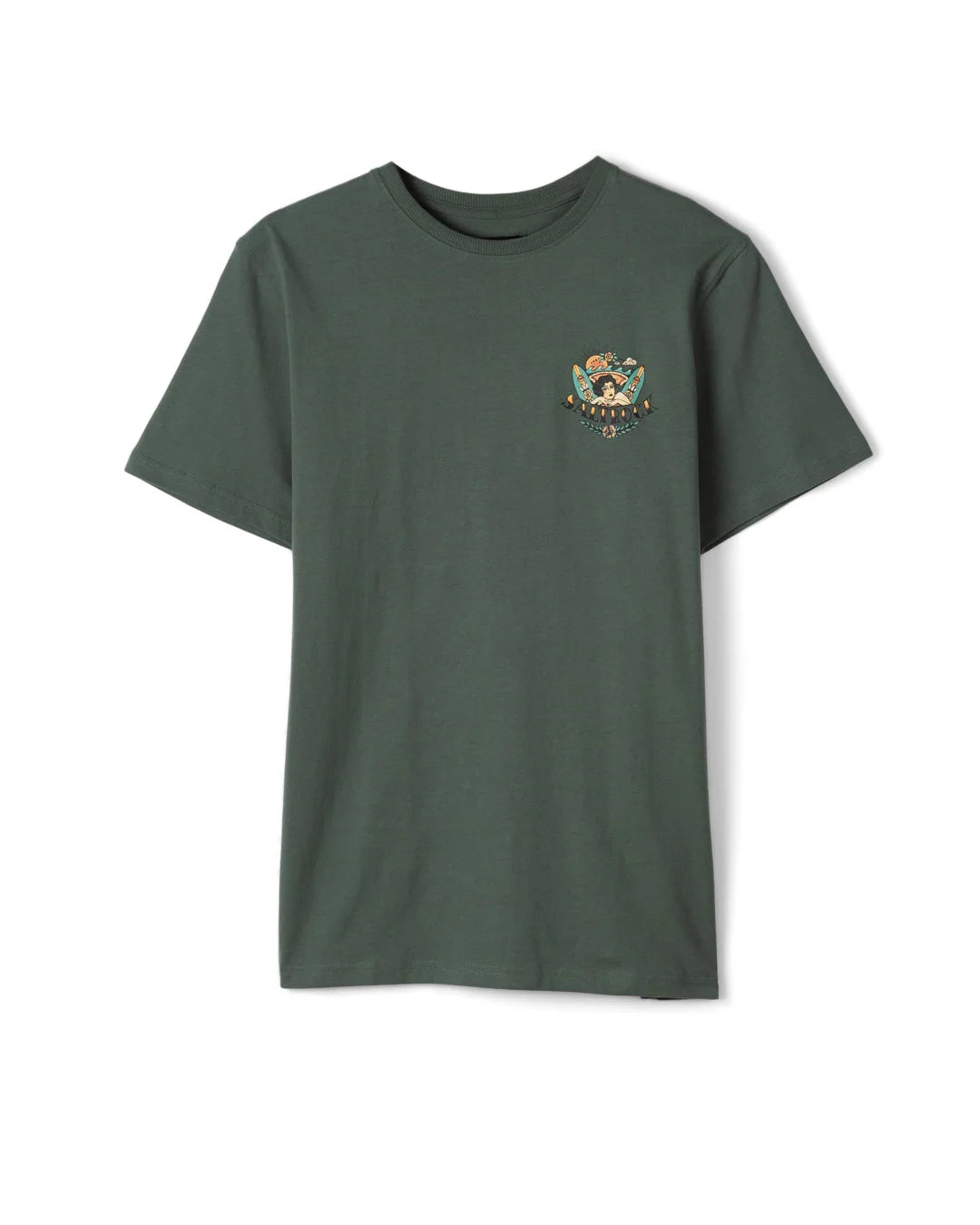 Saltrock Mens Tiger Tattoo T-Shirt Green Clothing S / Green,M / Green,L / Green,XL / Green