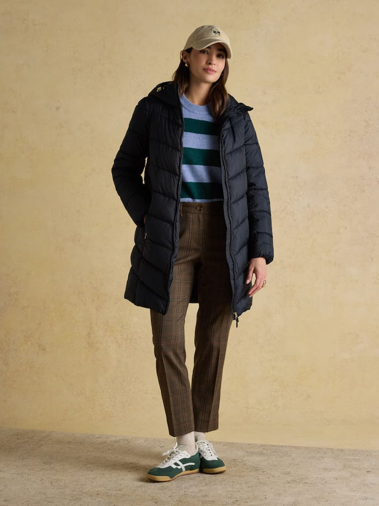 Joules Womens Moorsdale Mid Length Coat F3661715 Navy Clothing UK8 / Navy,UK10 / Navy,UK12 / Navy,UK14 / Navy,UK16 / Navy,UK18 / Navy