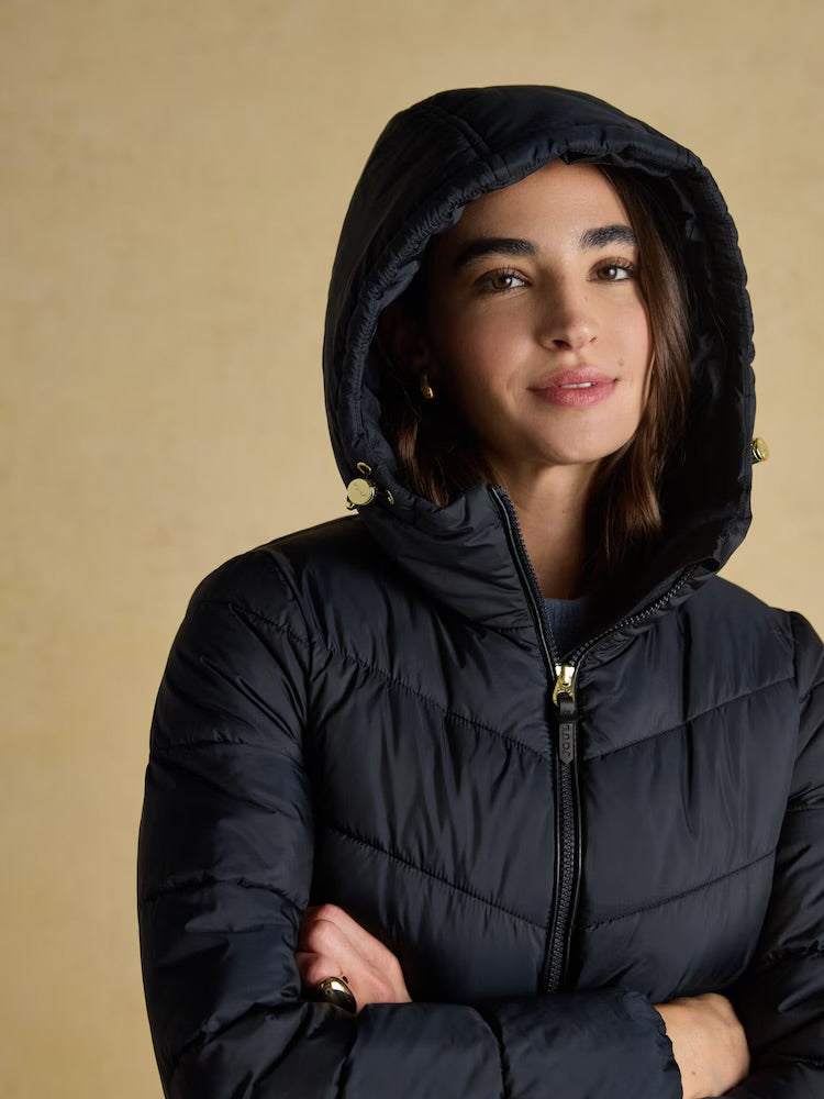 Joules Womens Moorsdale Mid Length Coat F3661715 Navy Clothing UK8 / Navy,UK10 / Navy,UK12 / Navy,UK14 / Navy,UK16 / Navy,UK18 / Navy