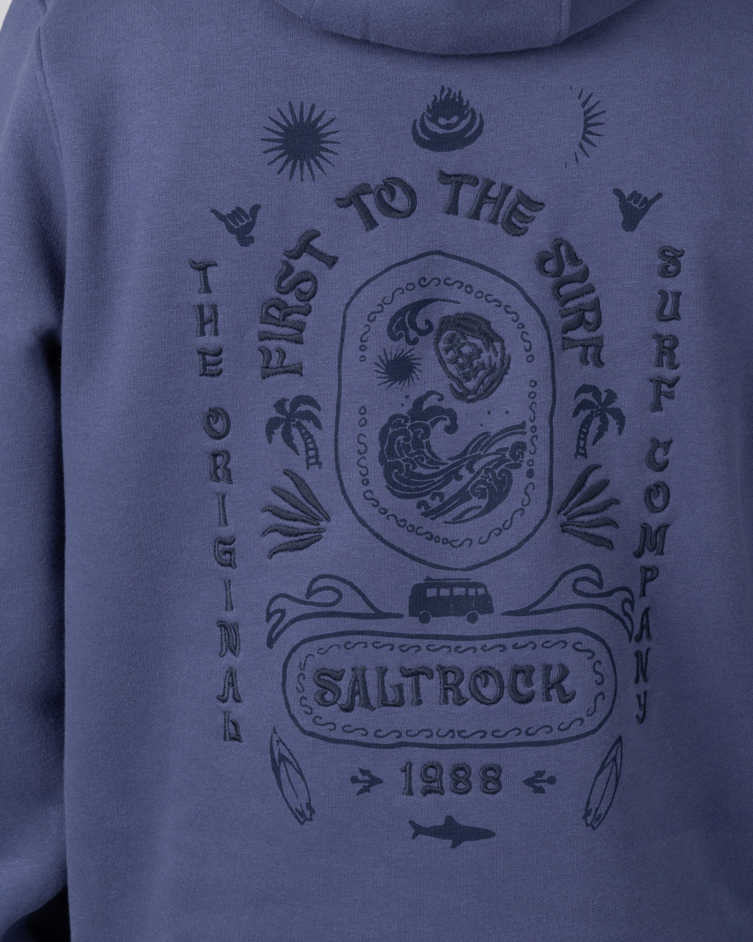 Saltrock Mens Cult Hoodie Blue Clothing S / Blue,M / Blue,L / Blue,XL / Blue