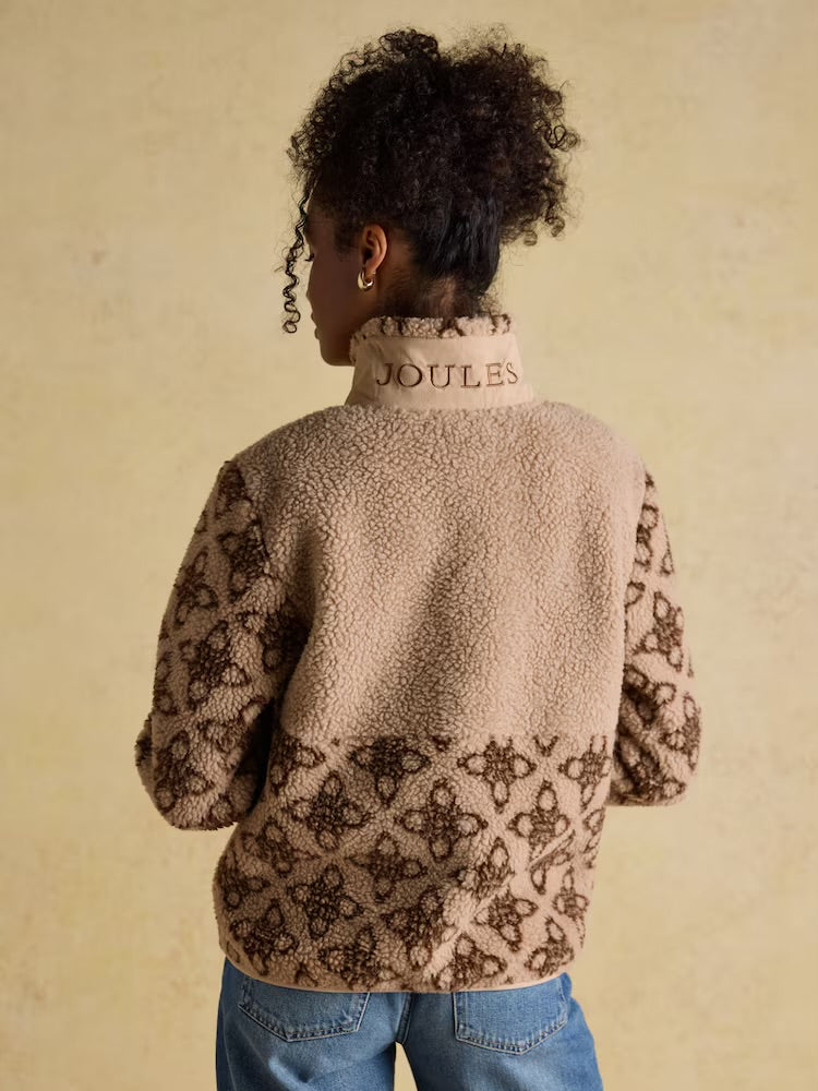 Joules Womens Lottie Borg Fleece An806913 Natural Clothing UK8 / Natural,UK10 / Natural,UK12 / Natural,UK14 / Natural,UK16 / Natural