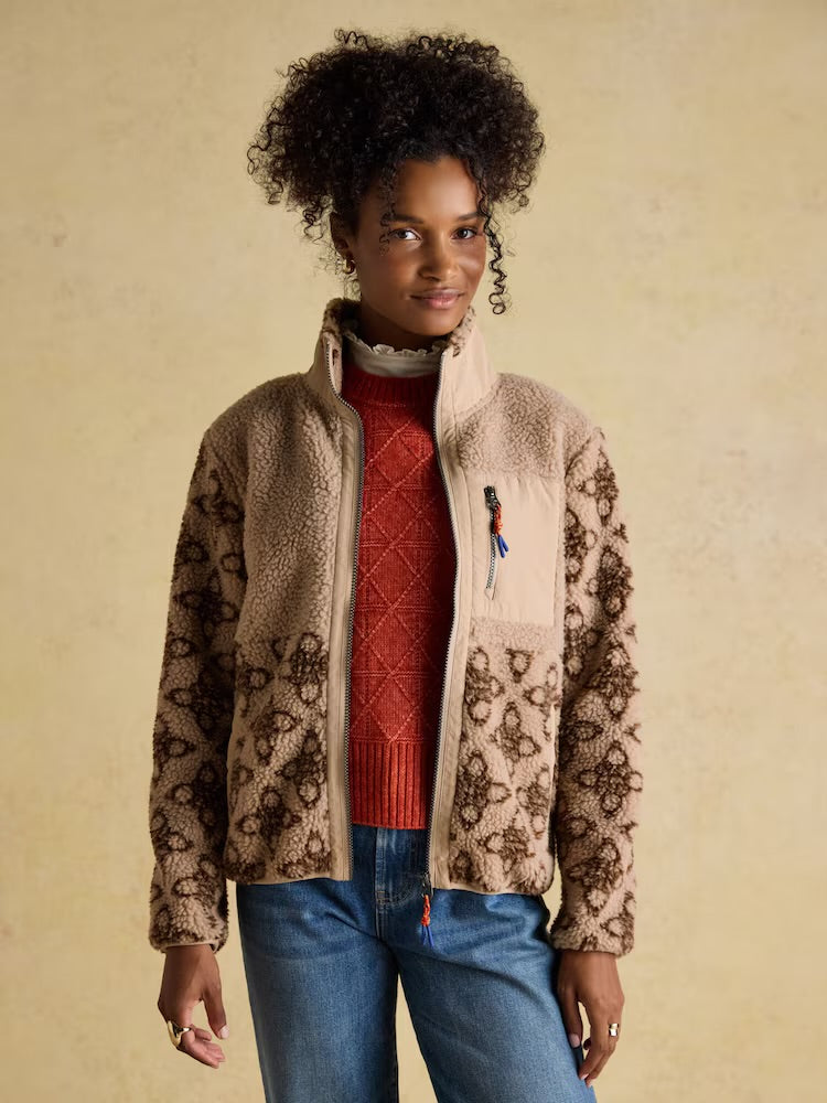Joules Womens Lottie Borg Fleece An806913 Natural Clothing UK8 / Natural,UK10 / Natural,UK12 / Natural,UK14 / Natural,UK16 / Natural