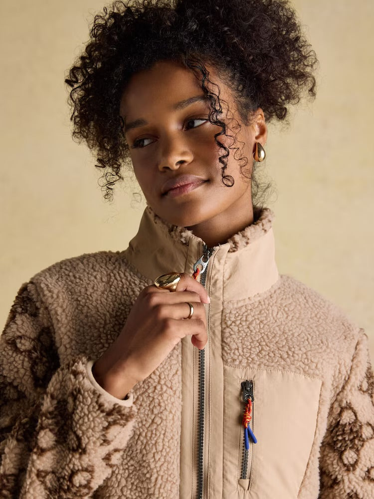 Joules Womens Lottie Borg Fleece An806913 Natural Clothing UK8 / Natural,UK10 / Natural,UK12 / Natural,UK14 / Natural,UK16 / Natural