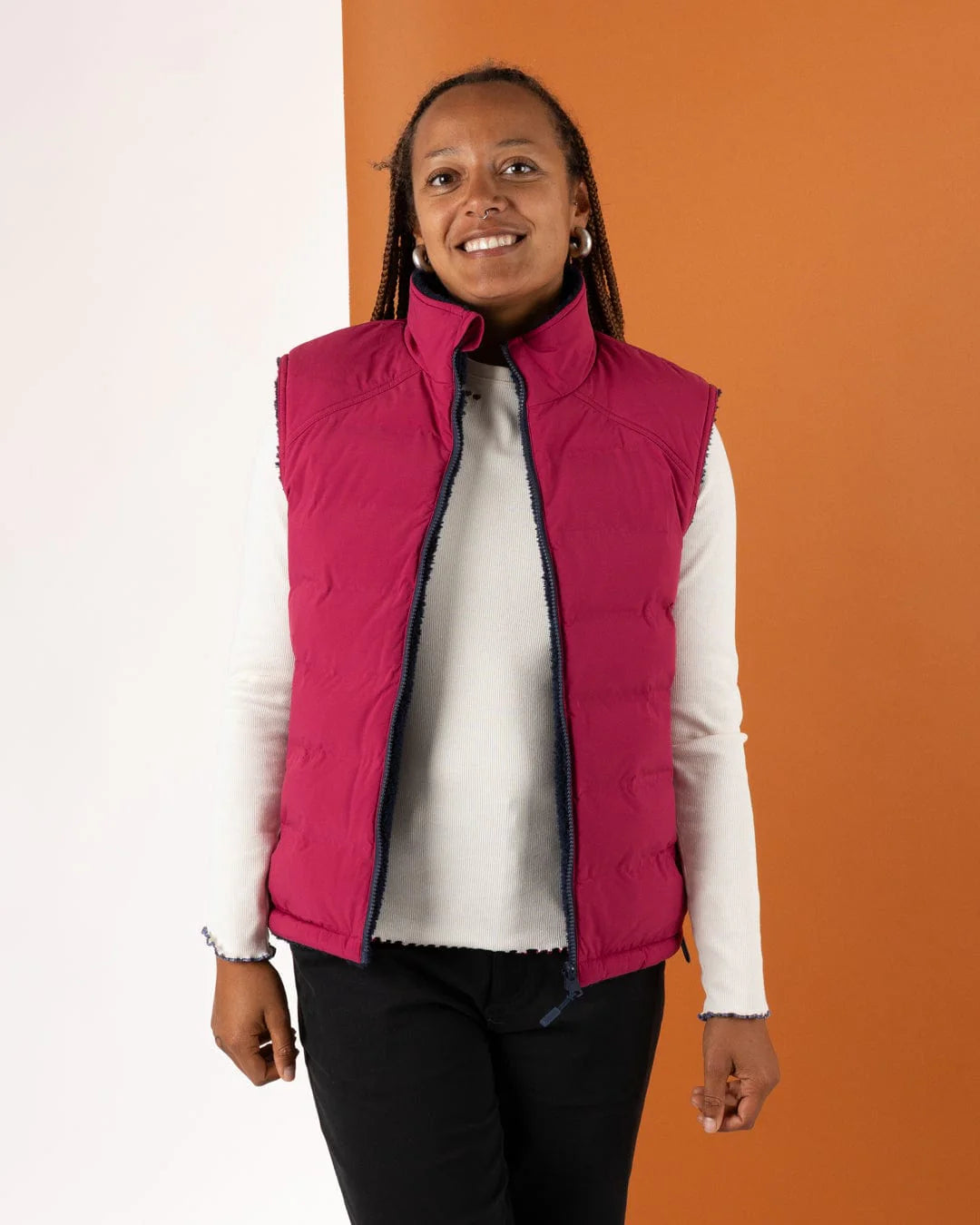 Saltrock Womens Astra Reversible Gilet Navy Pink Clothing UK10 / Navy,UK12 / Navy,UK14 / Navy
