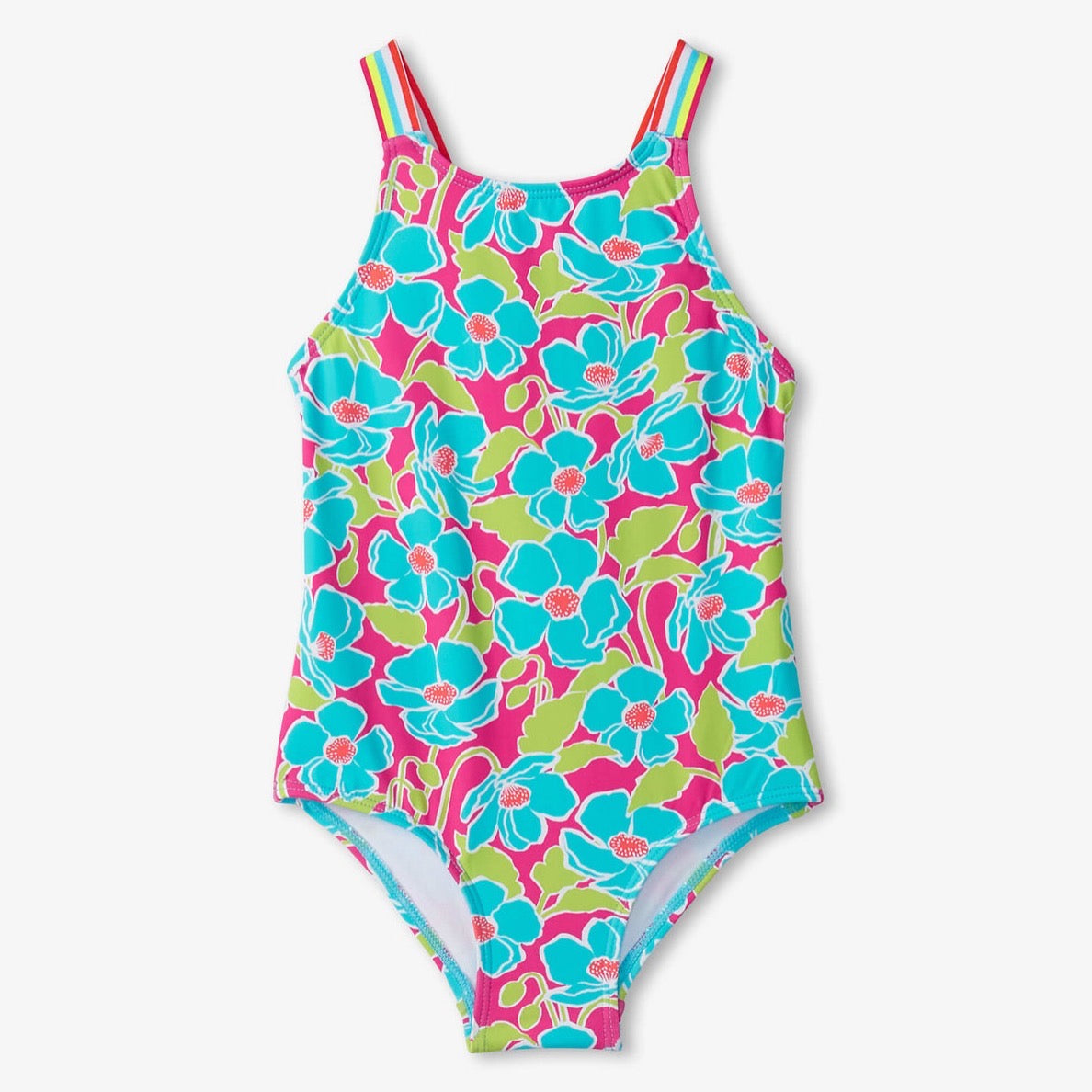 Hatley Floating Poppies Swimsuit S24fpk1780 Clothing 4YRS / Multi,5YRS / Multi,6YRS / Multi,7YRS / Multi,8YRS / Multi,10YRS / Multi
