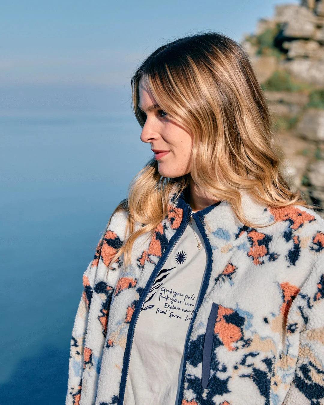 Saltrock Womens Folie Zip Fleece Blue Clothing XS / Blue,S / Blue,M / Blue,L / Blue